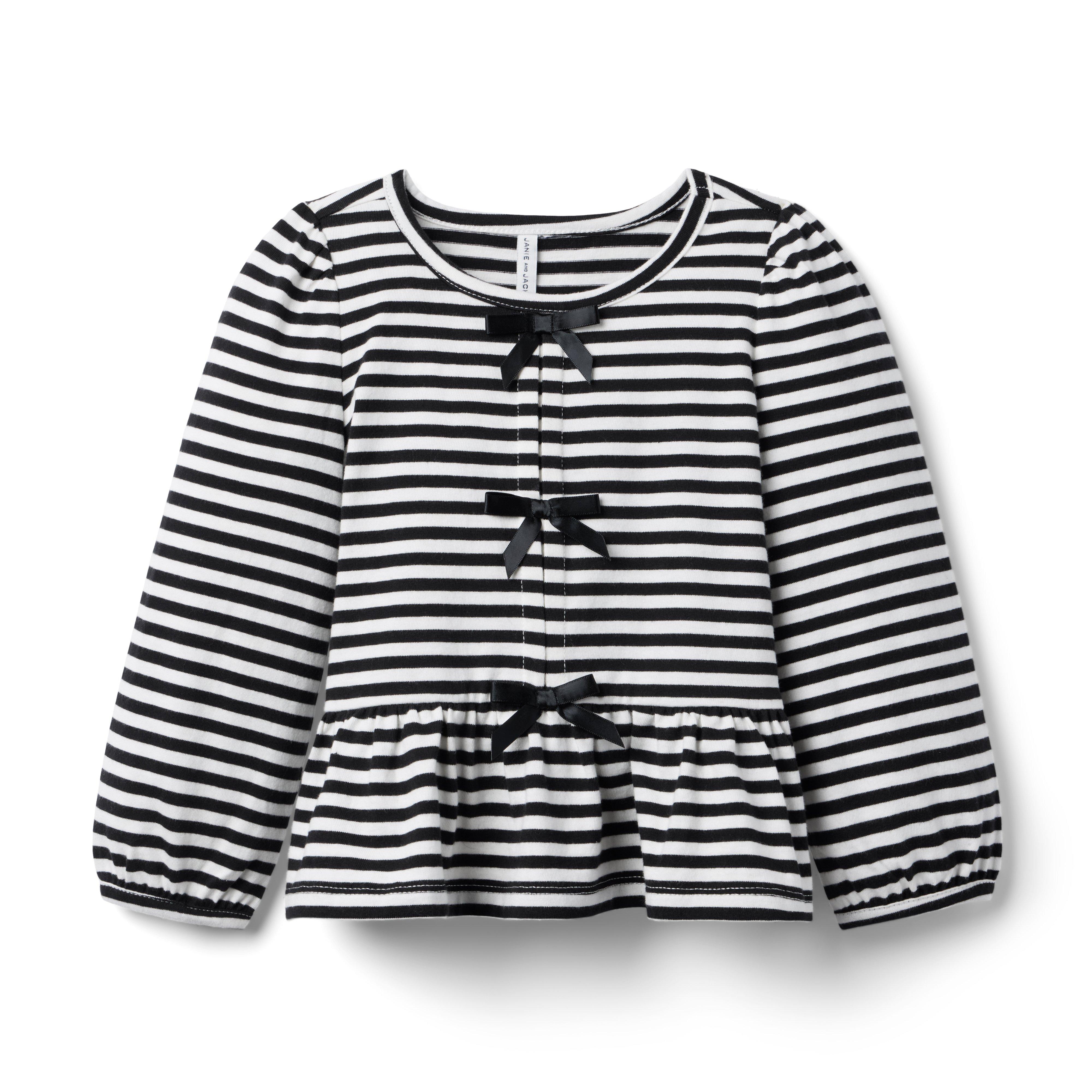 Striped Peplum Top