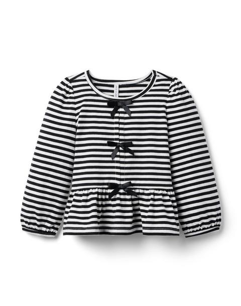Striped Peplum Top