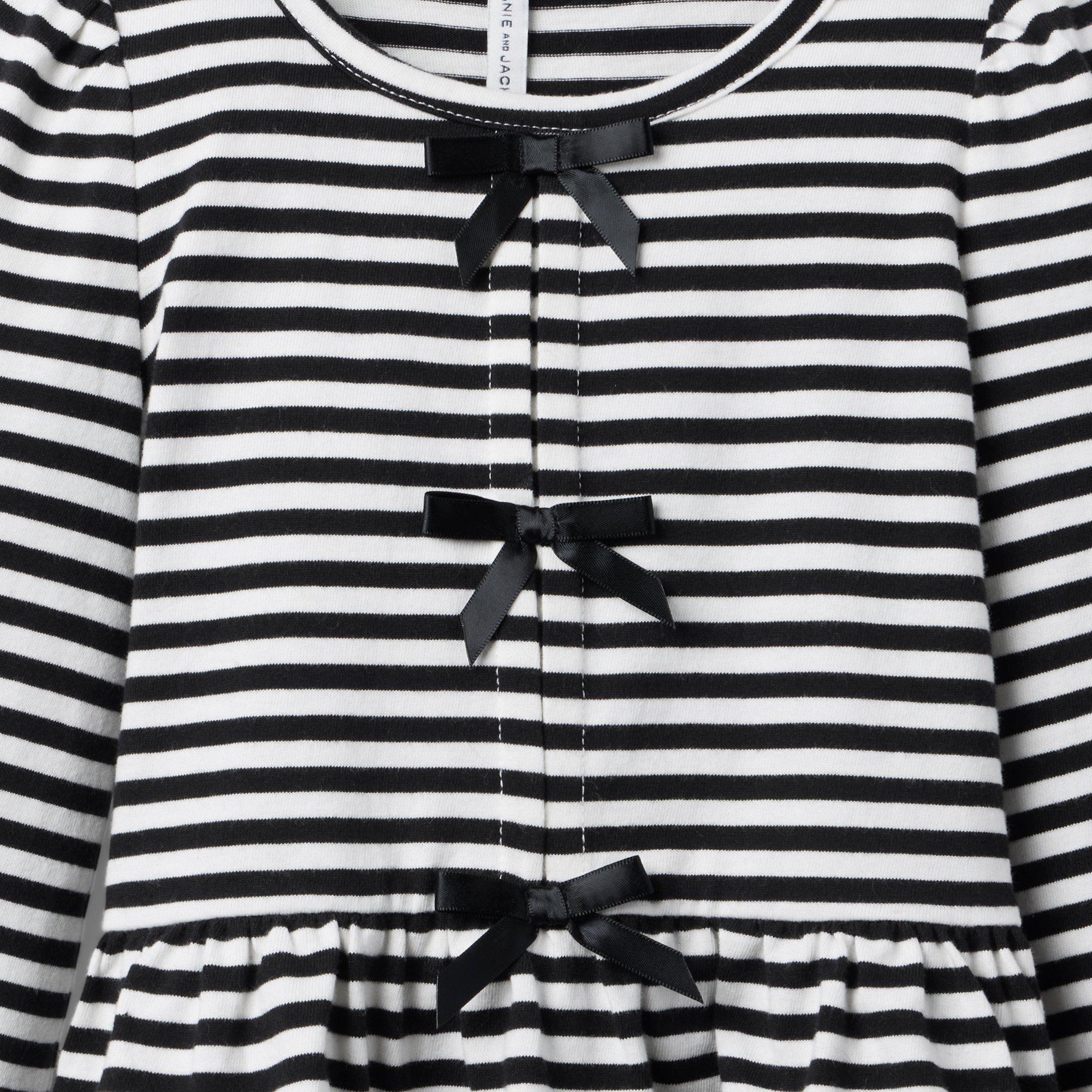 Striped Peplum Top image number 1