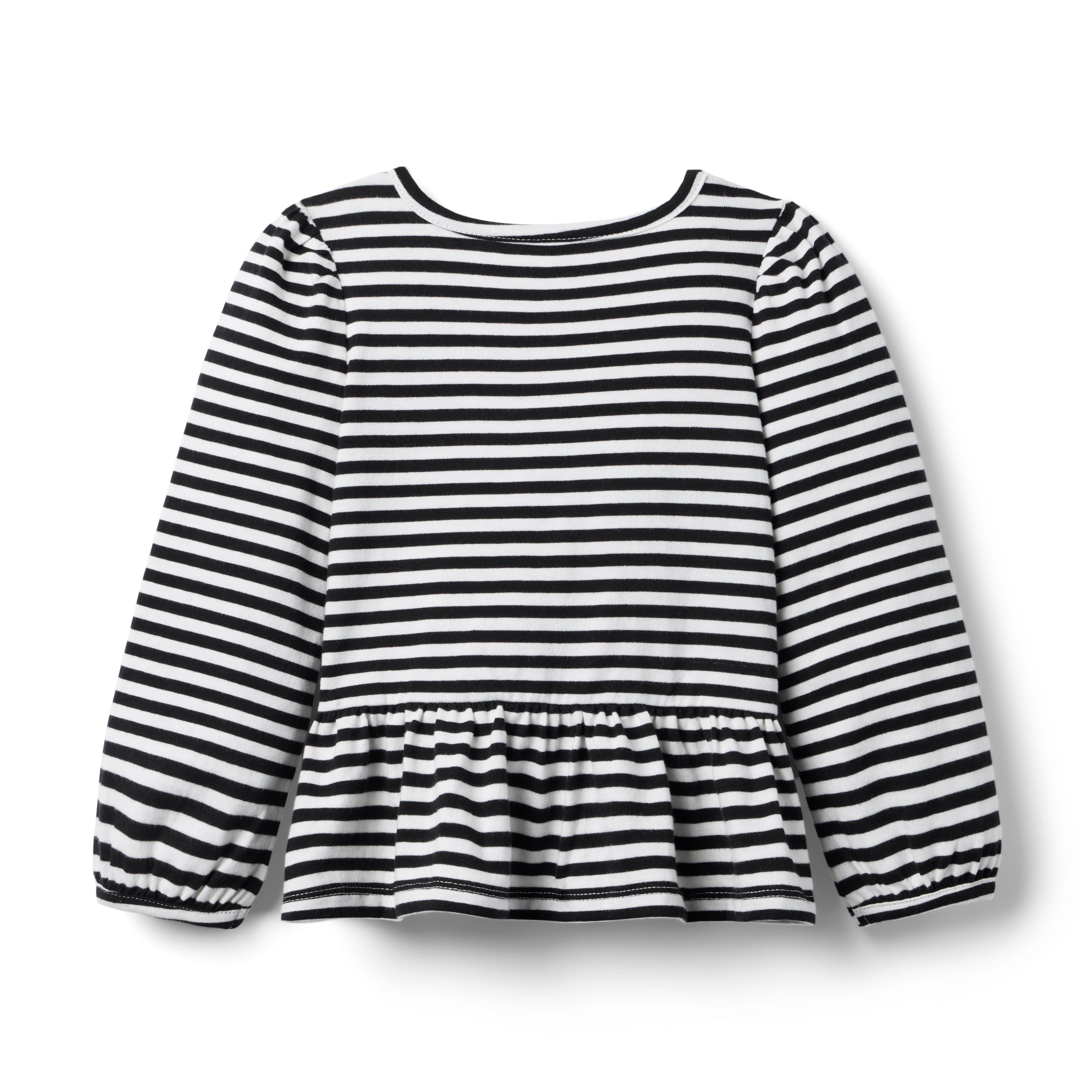 Striped Peplum Top image number 2