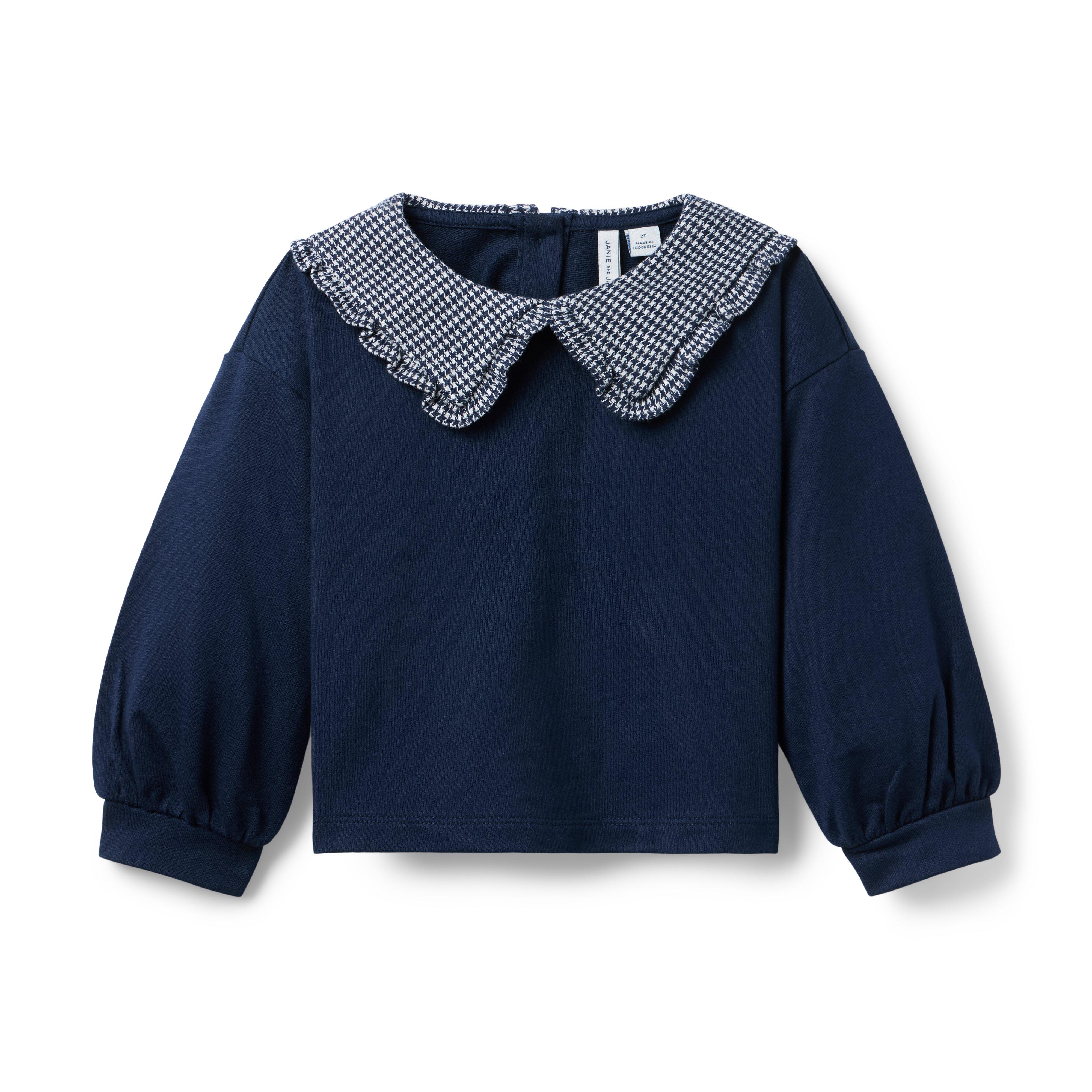 Herringbone Collar Sweatshirt