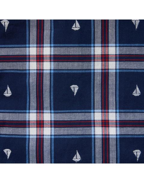 Sailboat Plaid Jacquard Shirt