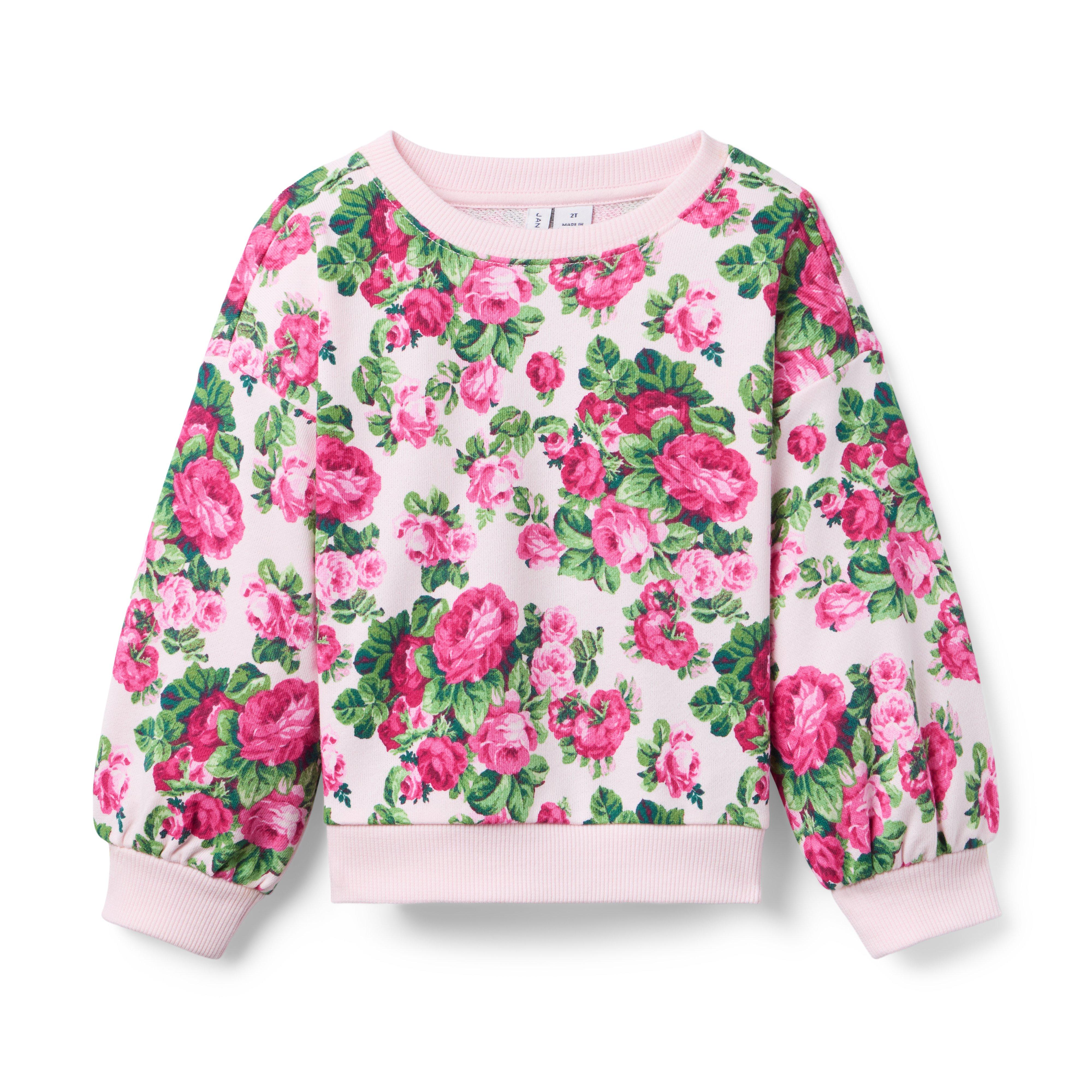 Floral French Terry Sweatshirt