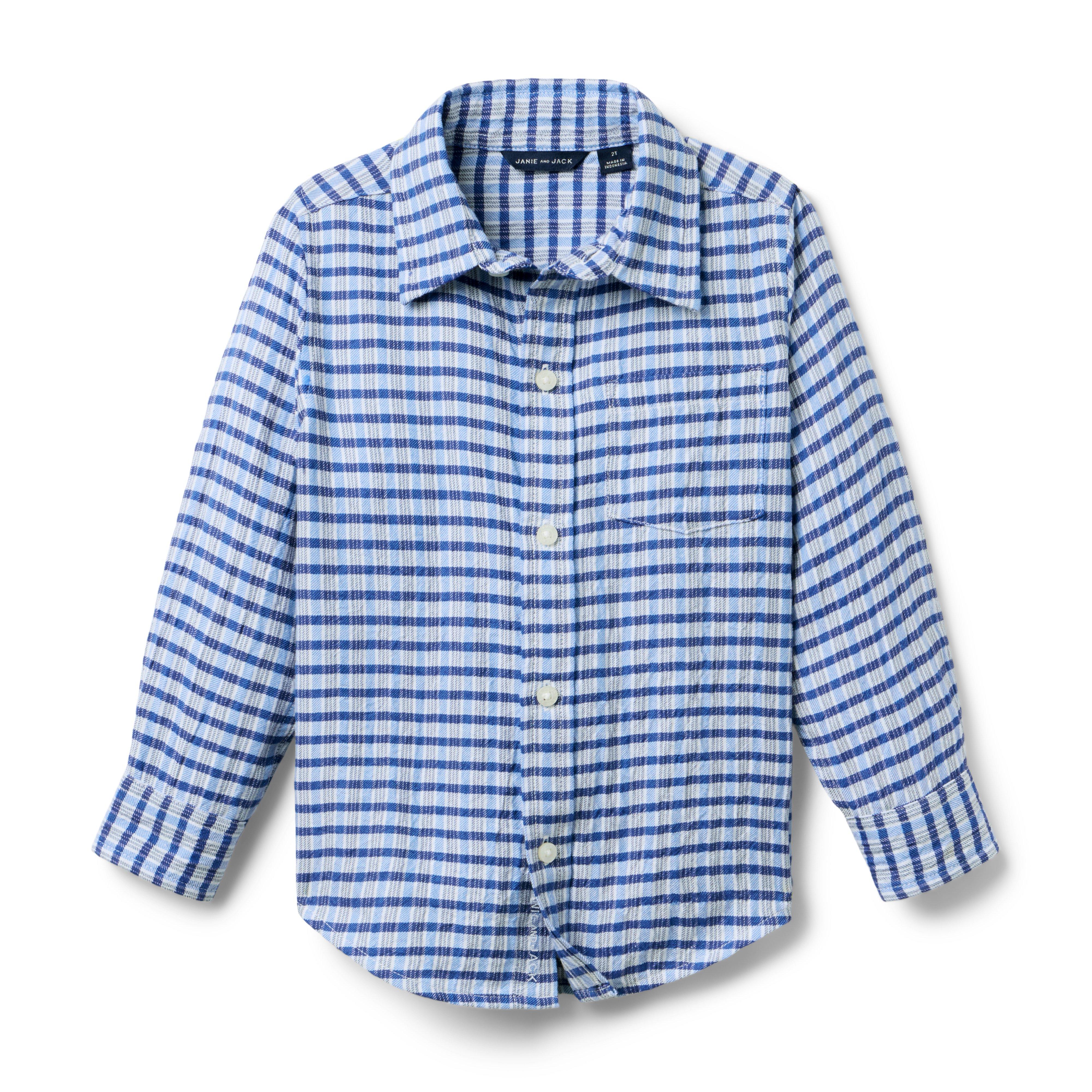 Plaid Seersucker Shirt