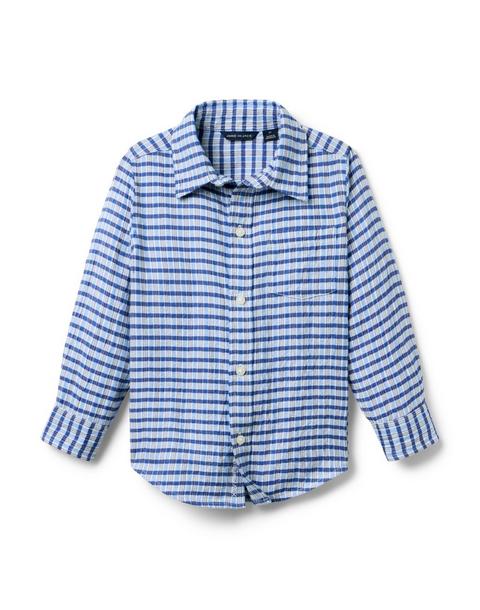 Plaid Seersucker Shirt
