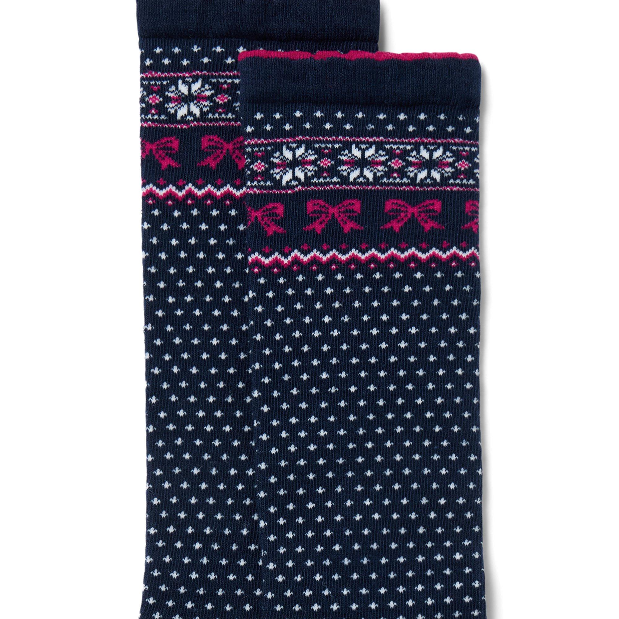 Bow Fair Isle Sock image number 1