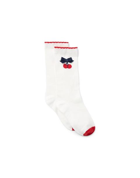 Cherry Bow Sock