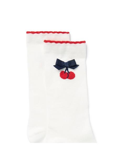 Cherry Bow Sock