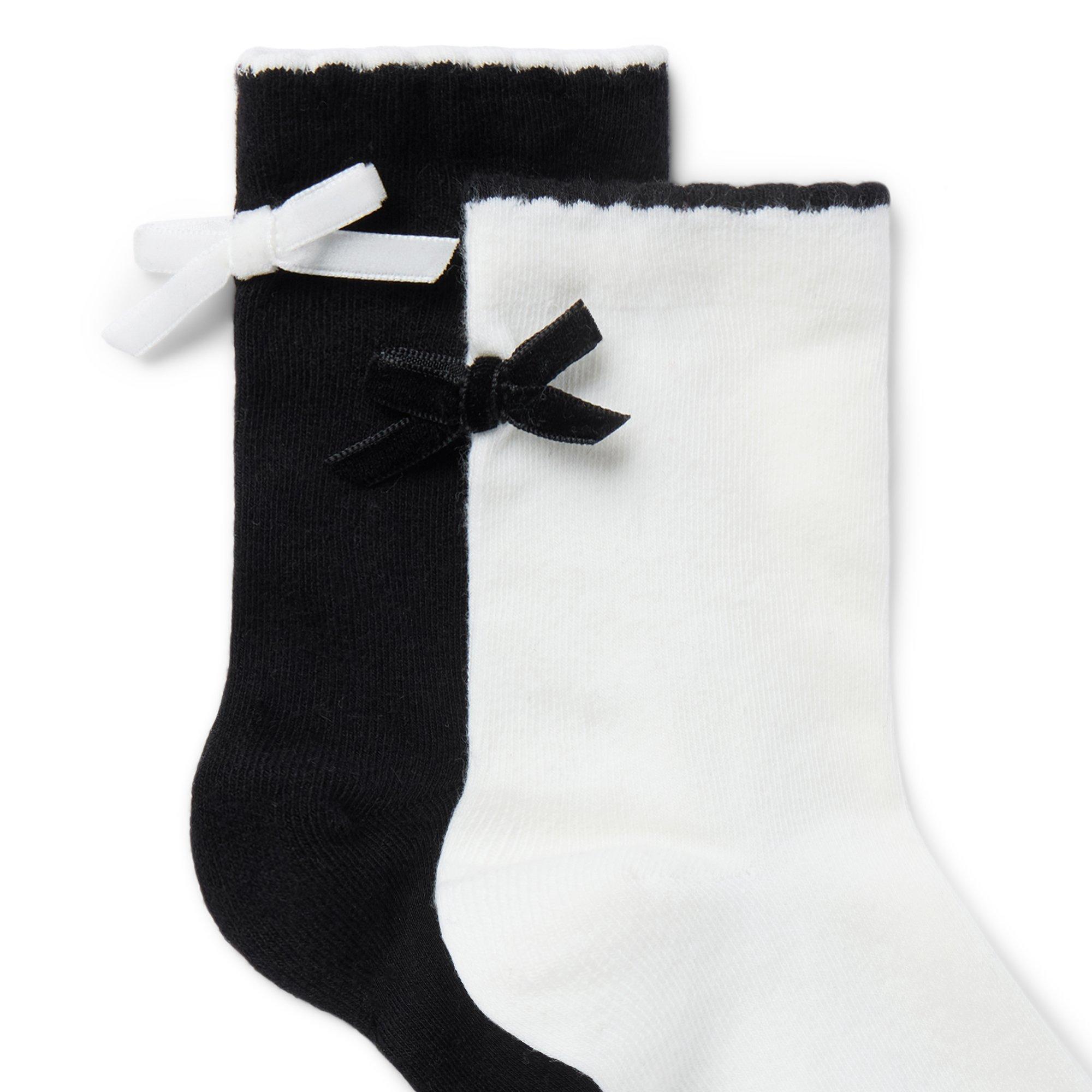 Velvet Bow Sock 2-Pack image number 1