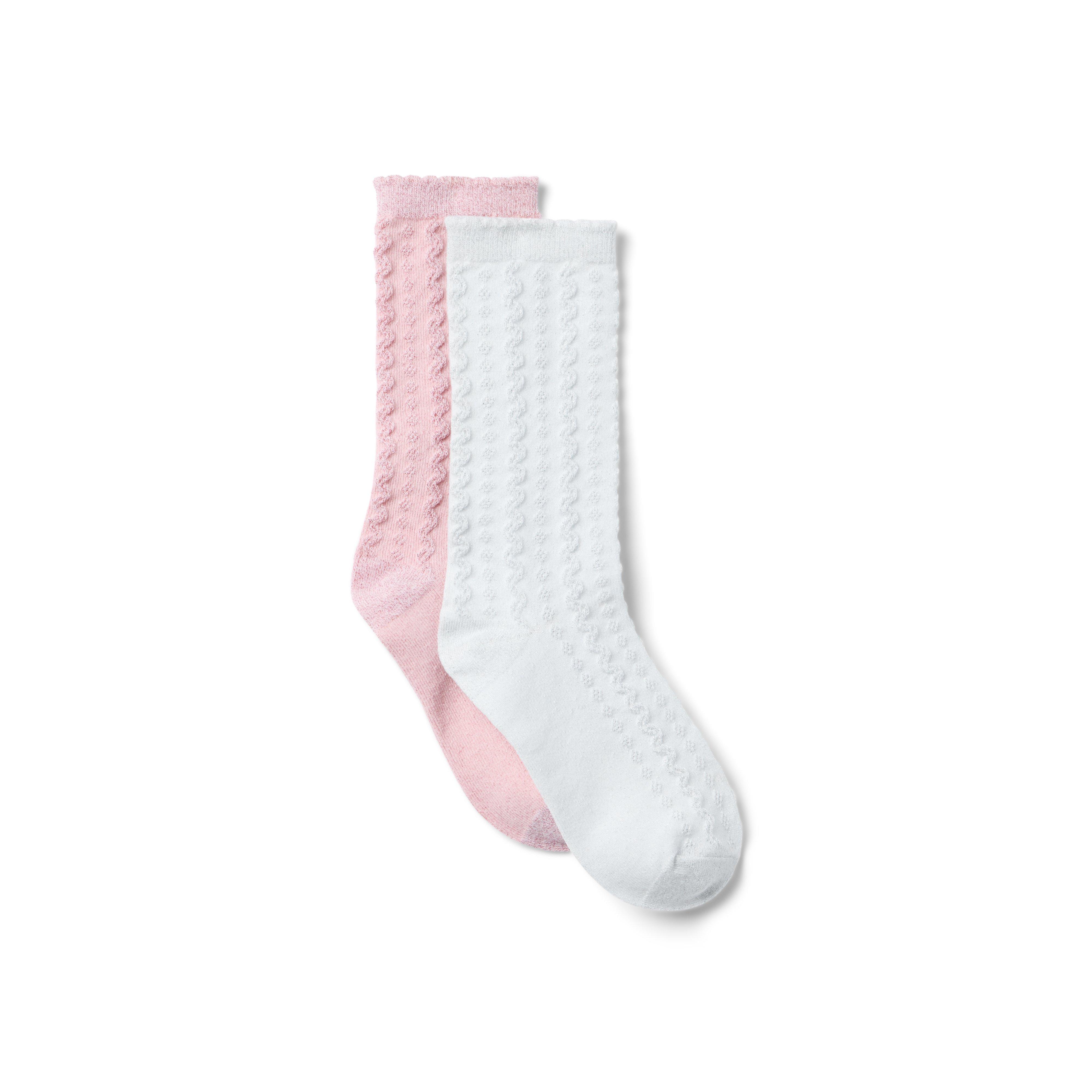 Sparkle Pointelle Sock 2-Pack