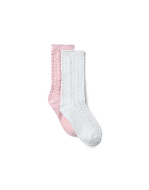 Sparkle Pointelle Sock 2-Pack