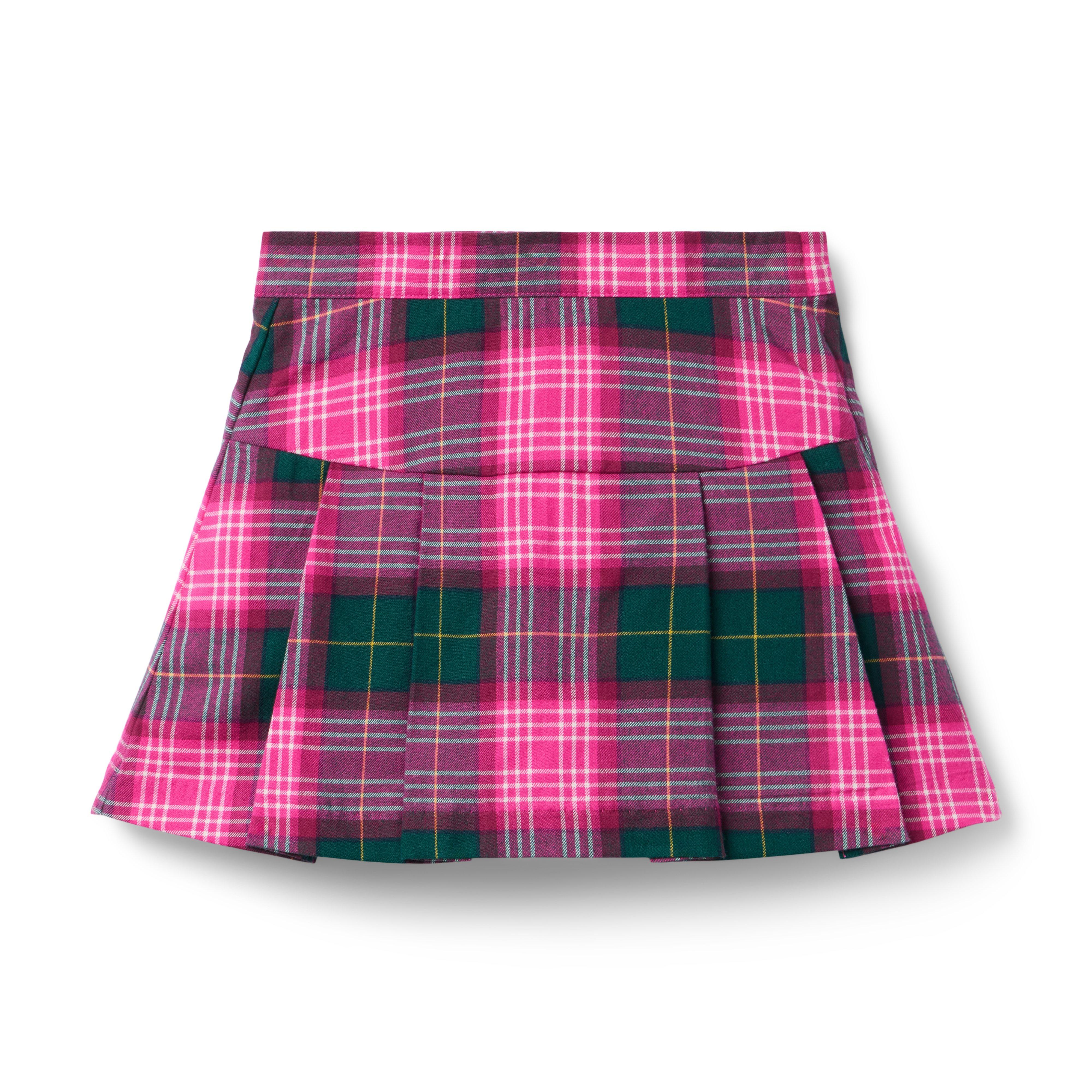 Plaid Pleated Skirt
