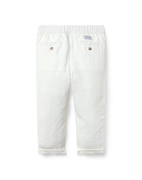 Linen-Cotton Cuffed Pant