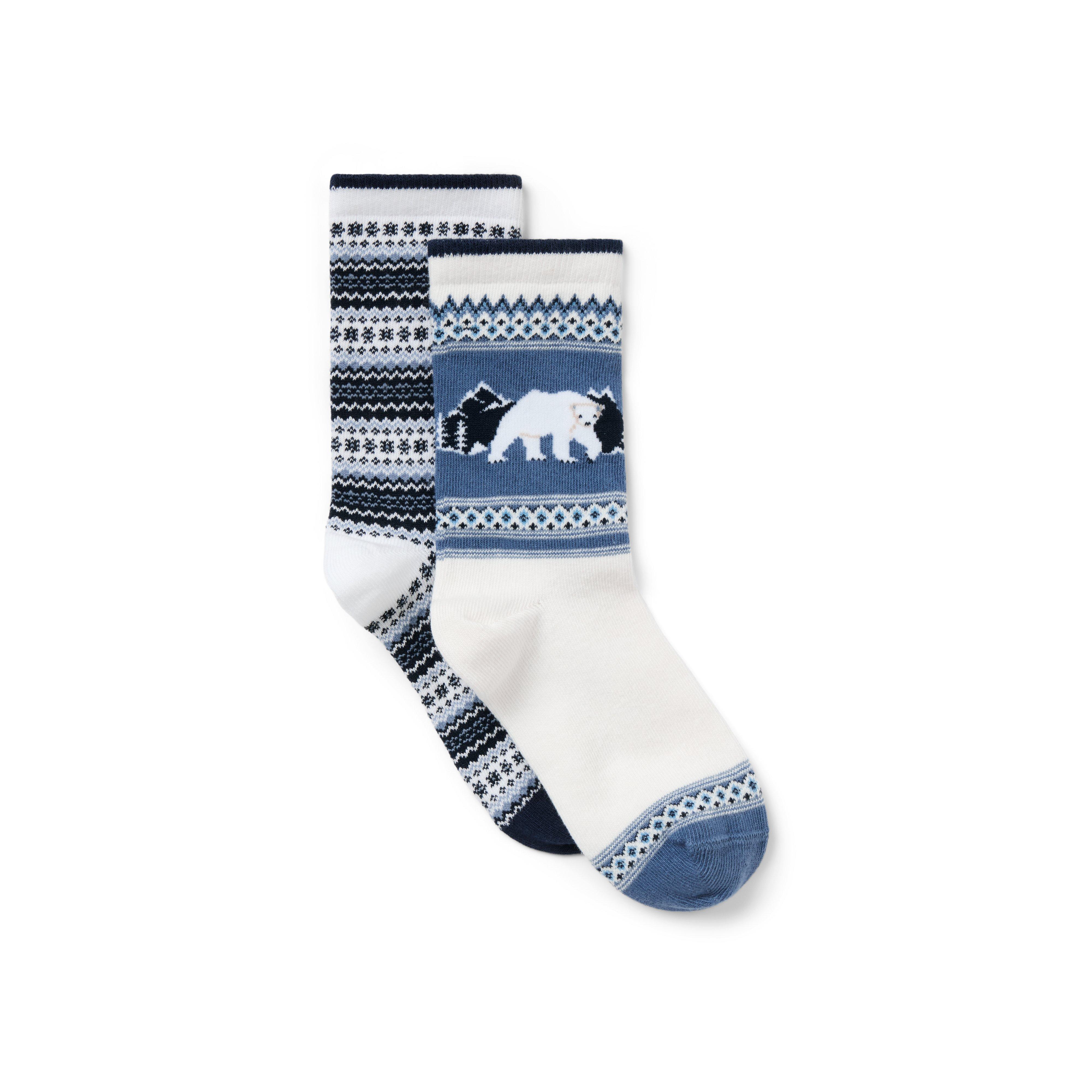 Fair Isle Crew Sock 2-Pack