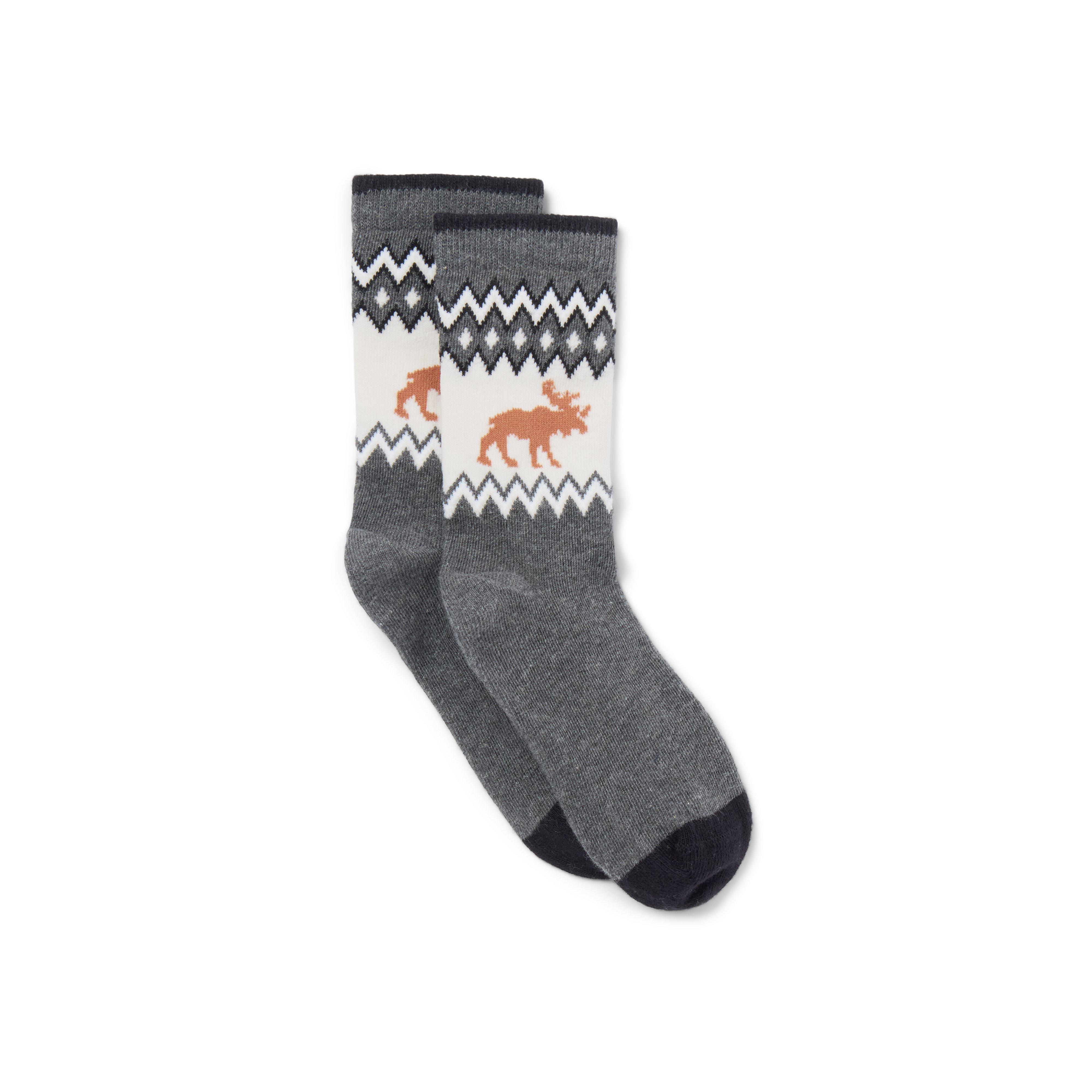 Moose Fair Isle Sock