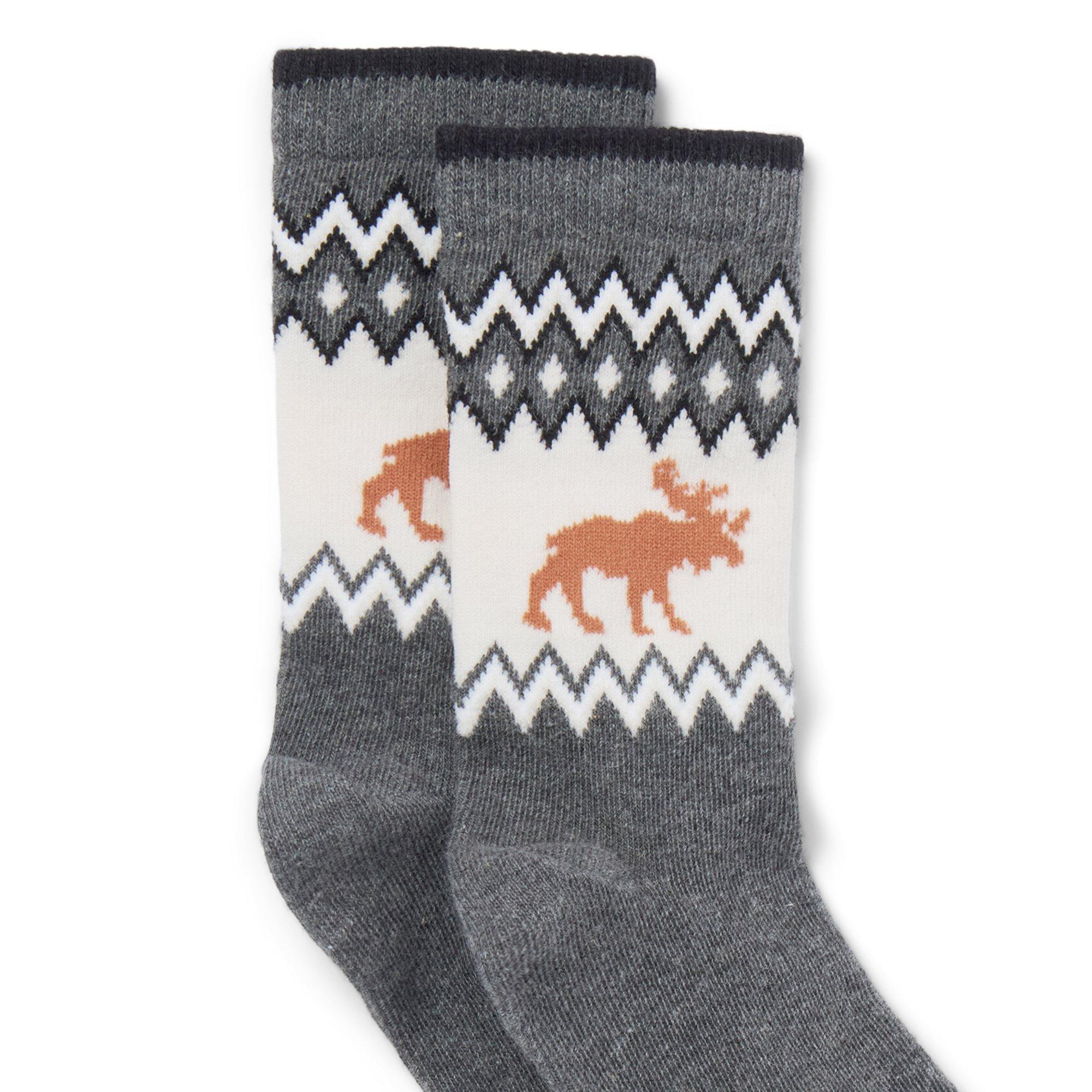 Moose Fair Isle Sock image number 1