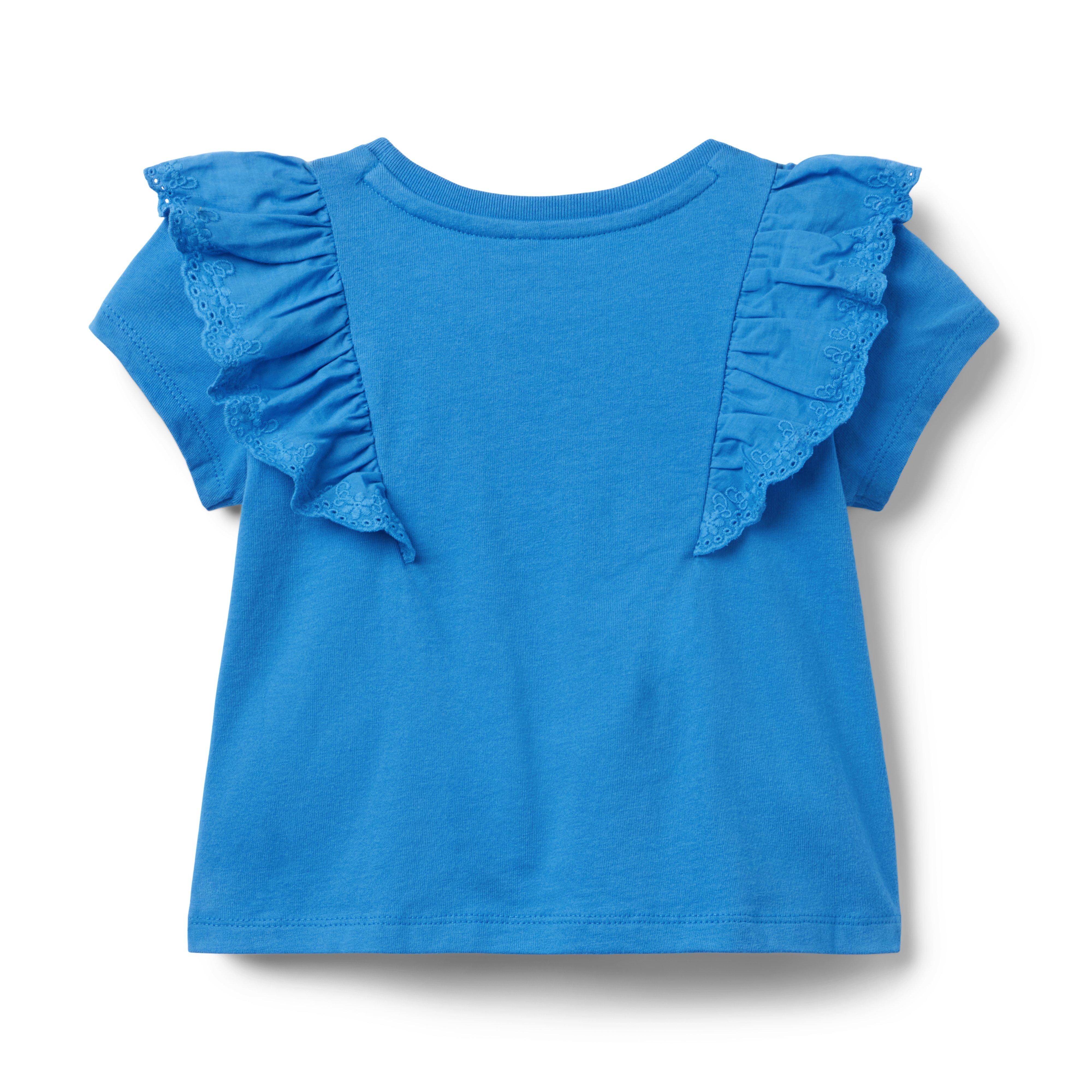 Eyelet Ruffle Top image number 1