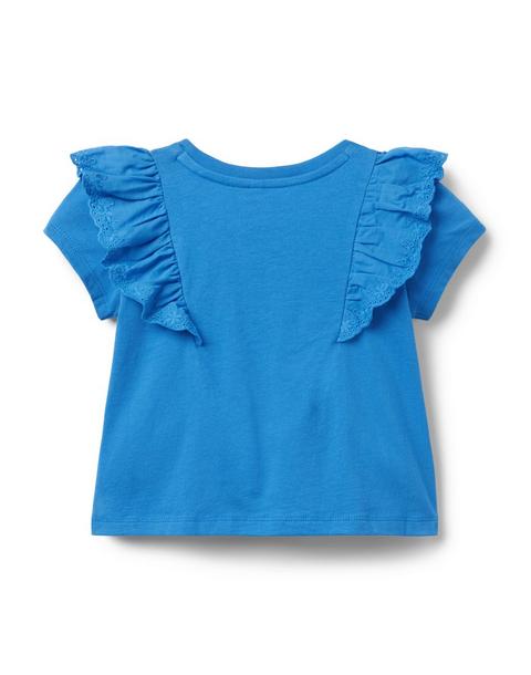 Eyelet Ruffle Top