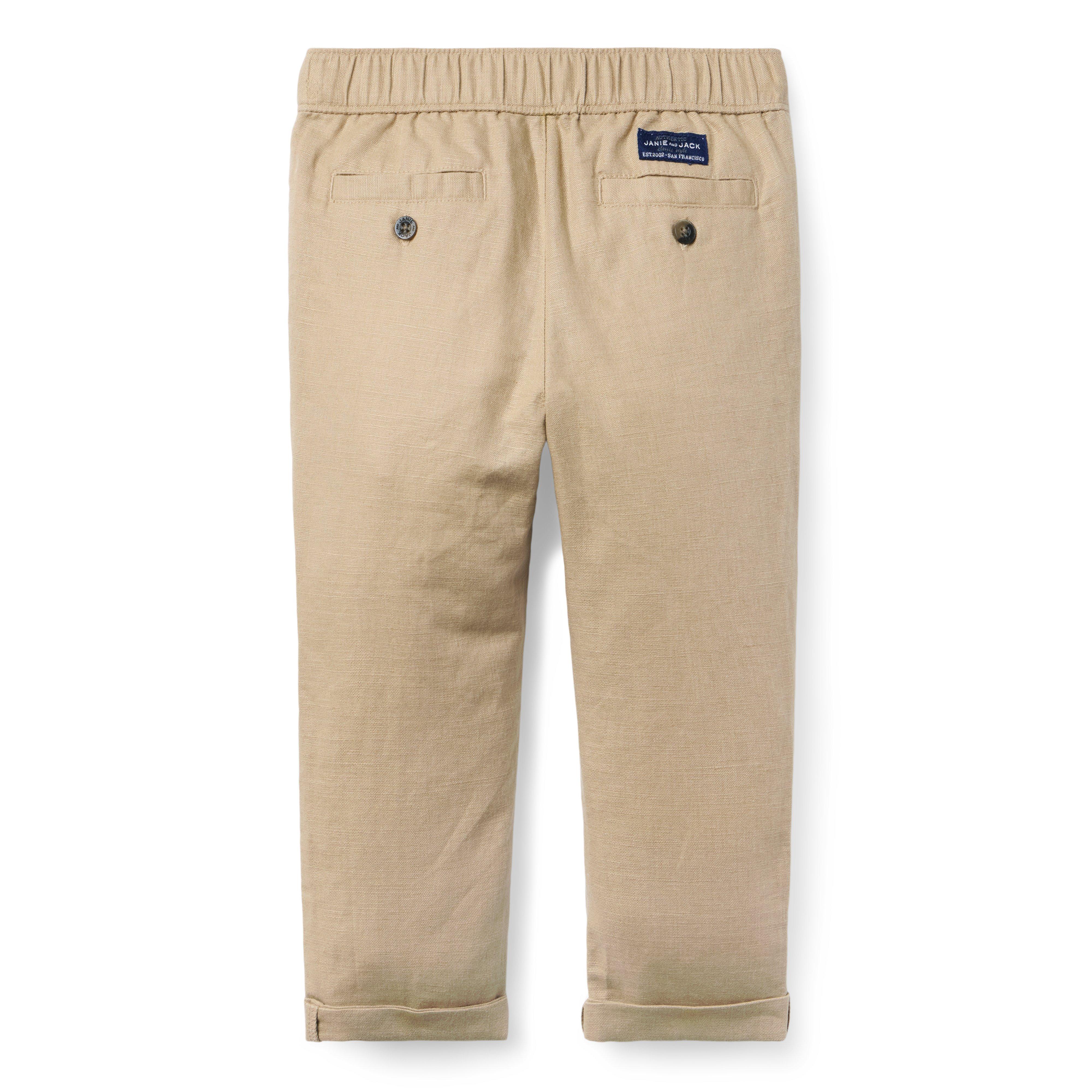 Linen-Cotton Cuffed Pant image number 1