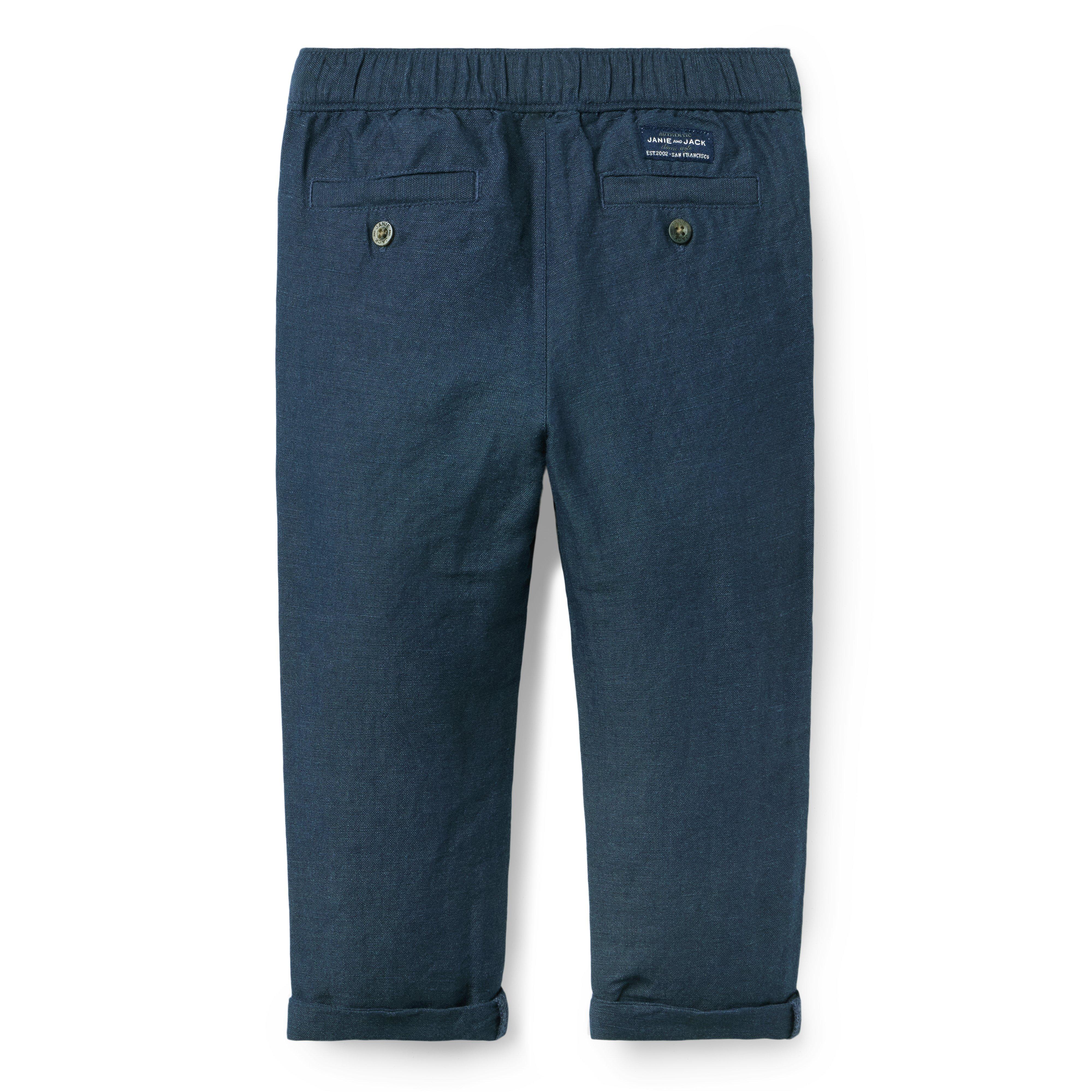 Linen-Cotton Cuffed Pant image number 1