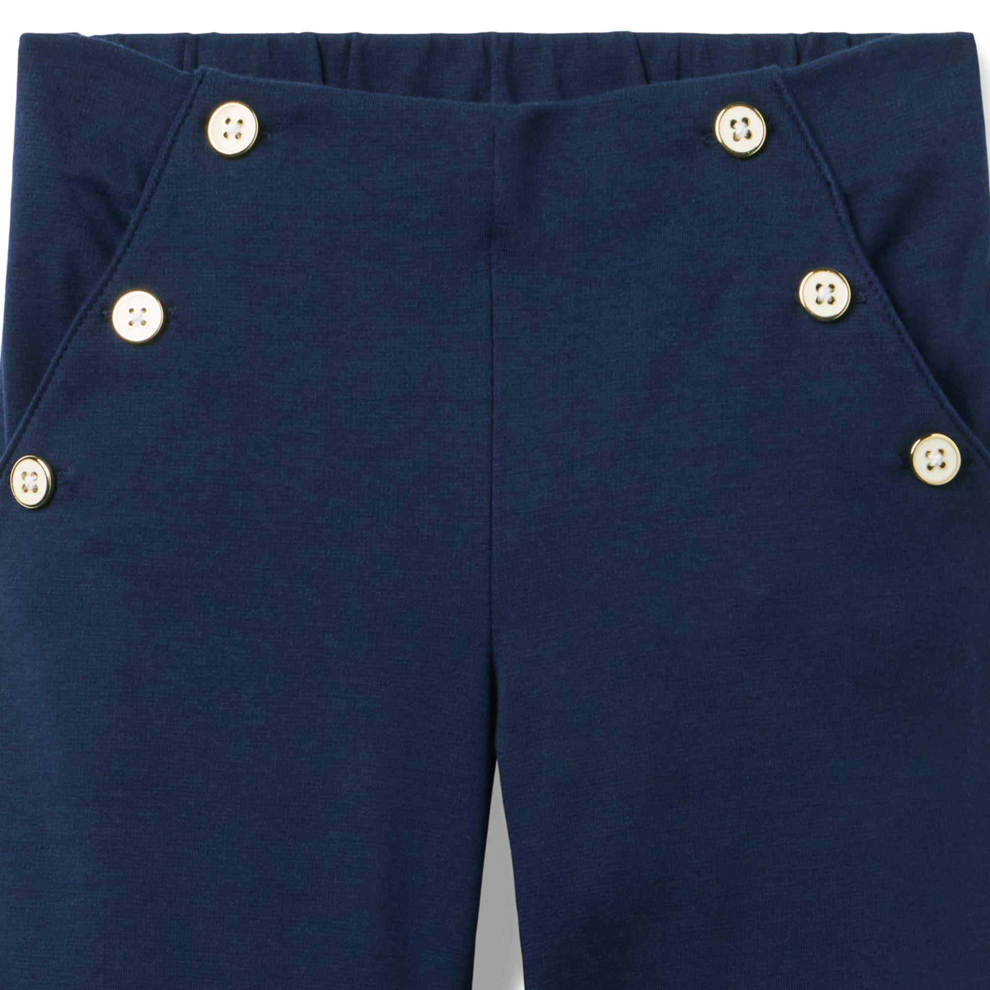 Wide Leg Button Ponte Pant image number 1