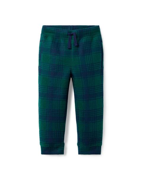 Plaid Fleece Jogger
