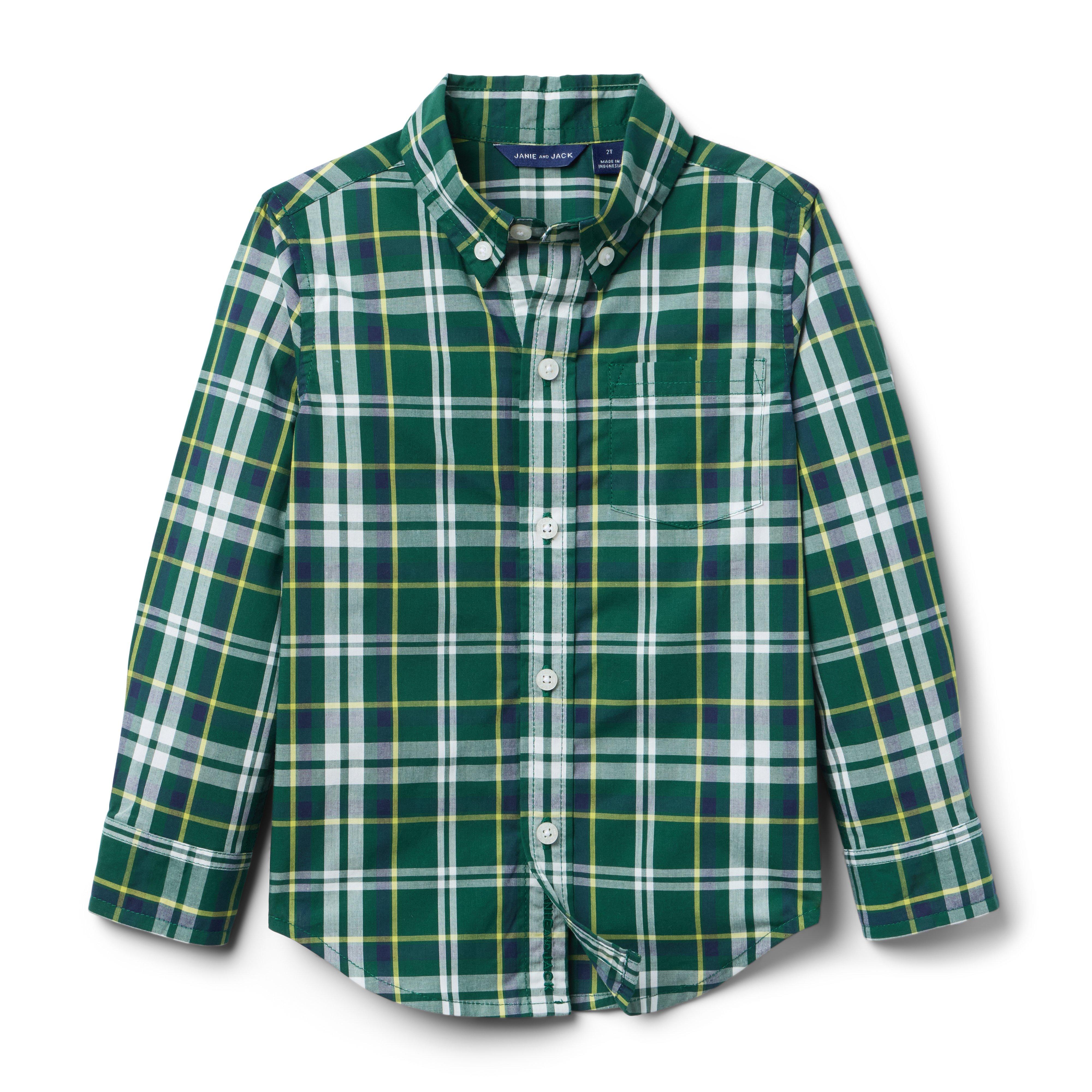 Plaid Poplin Shirt