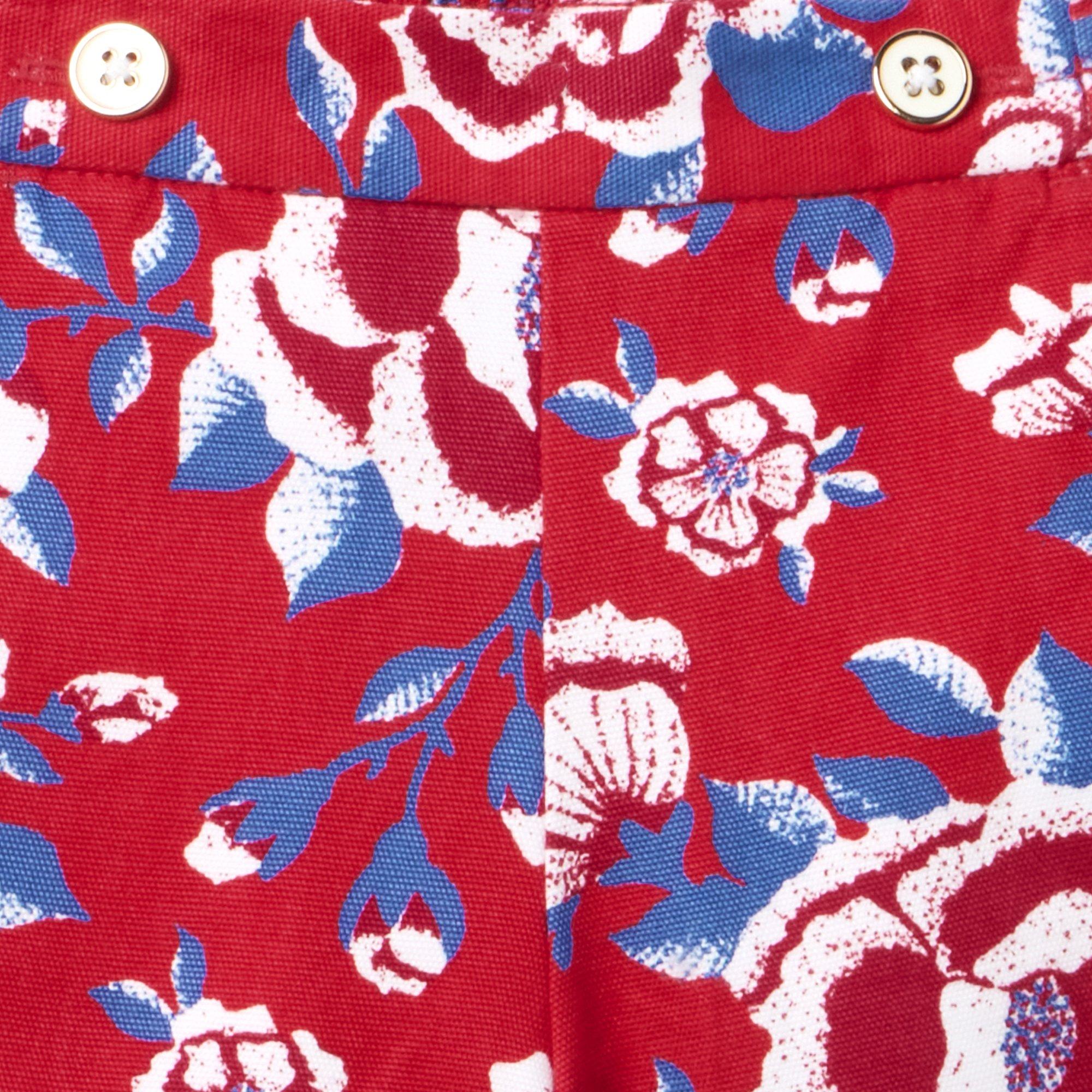 Floral Cuffed Canvas Short image number 1