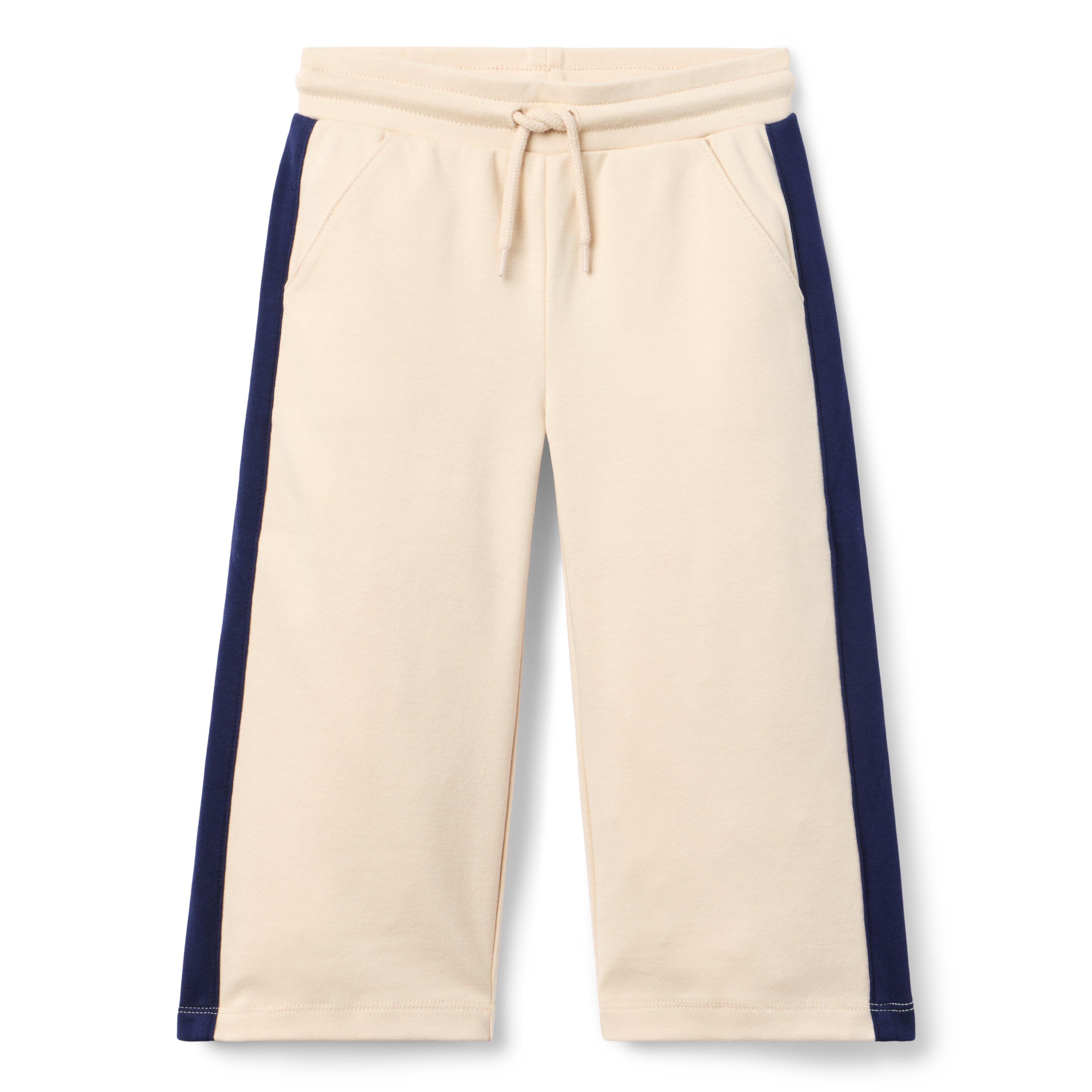 Wide Leg Stripe Ponte Pant