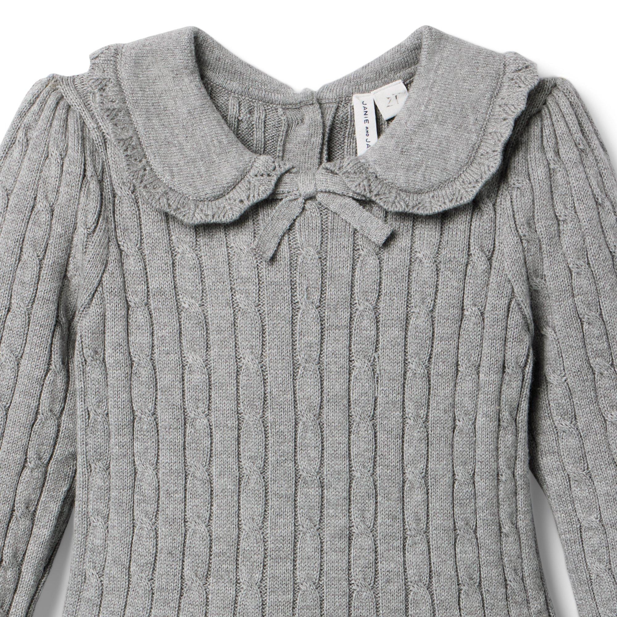Cable Knit Pleated Sweater Dress image number 1