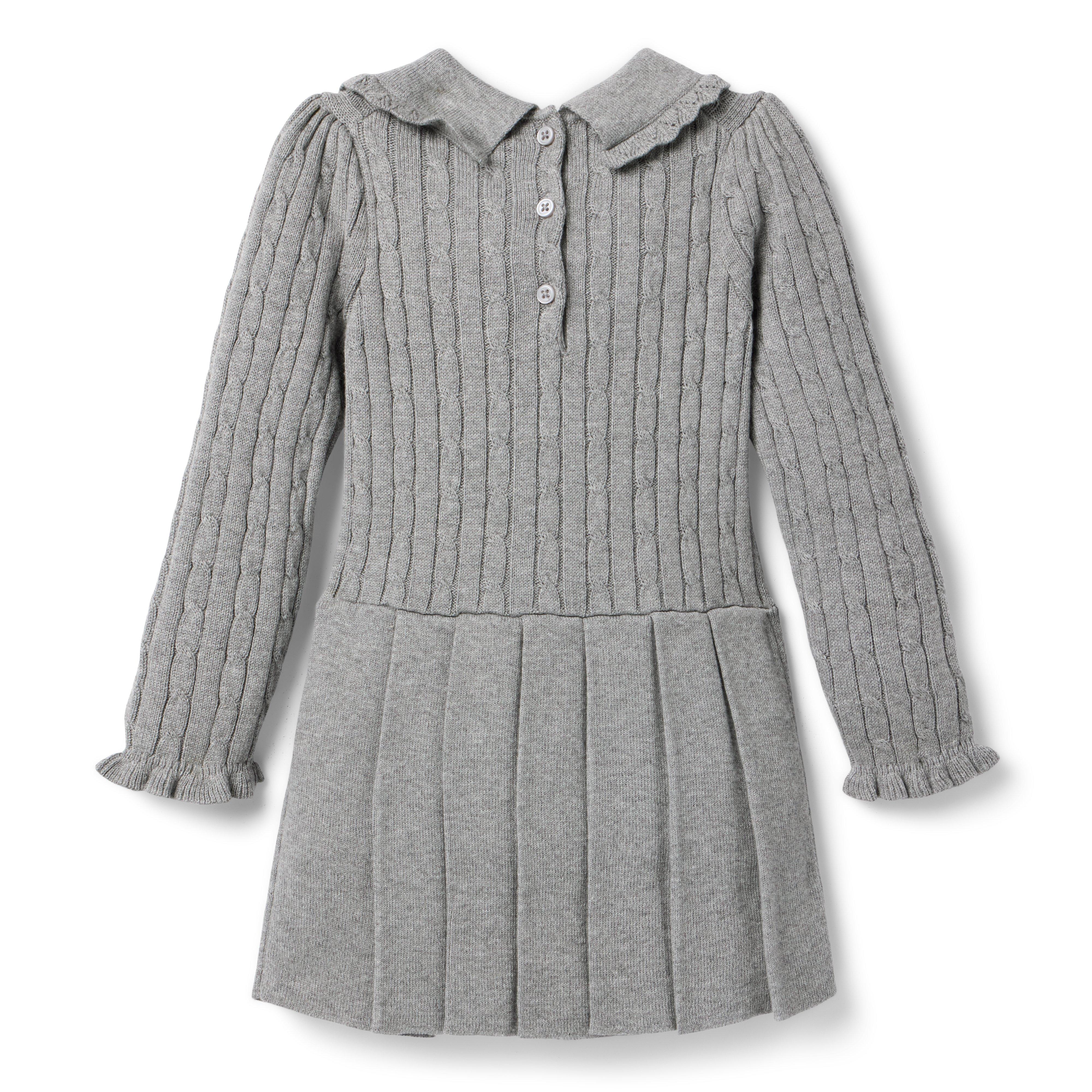 Cable Knit Pleated Sweater Dress image number 2