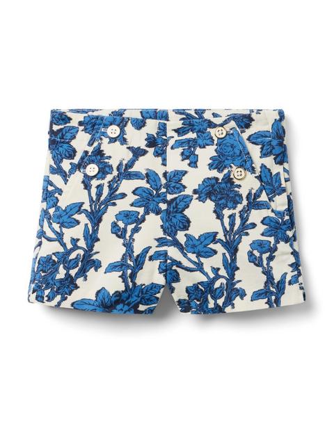 Floral Canvas Short