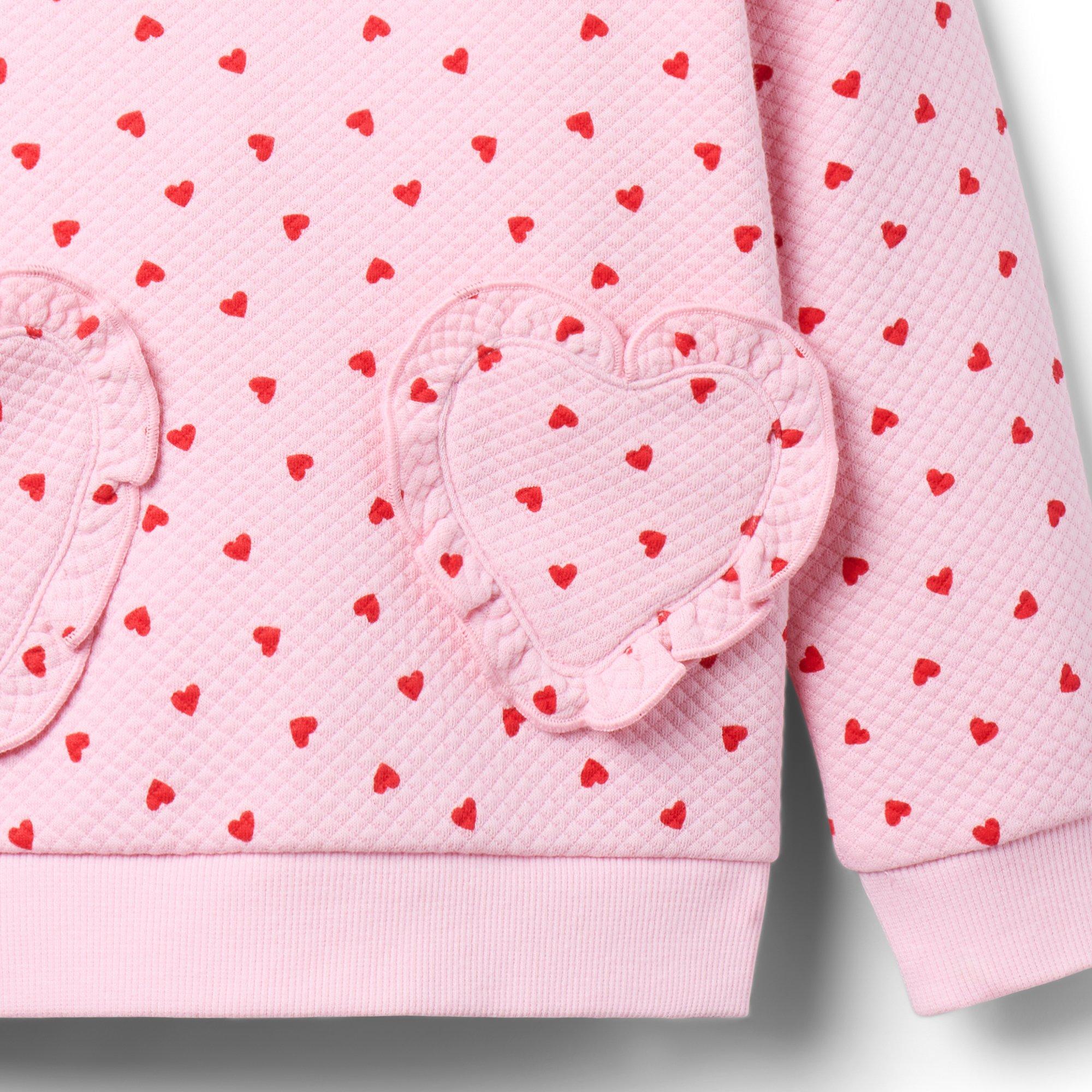 Heart Pocket Quilted Sweatshirt image number 1
