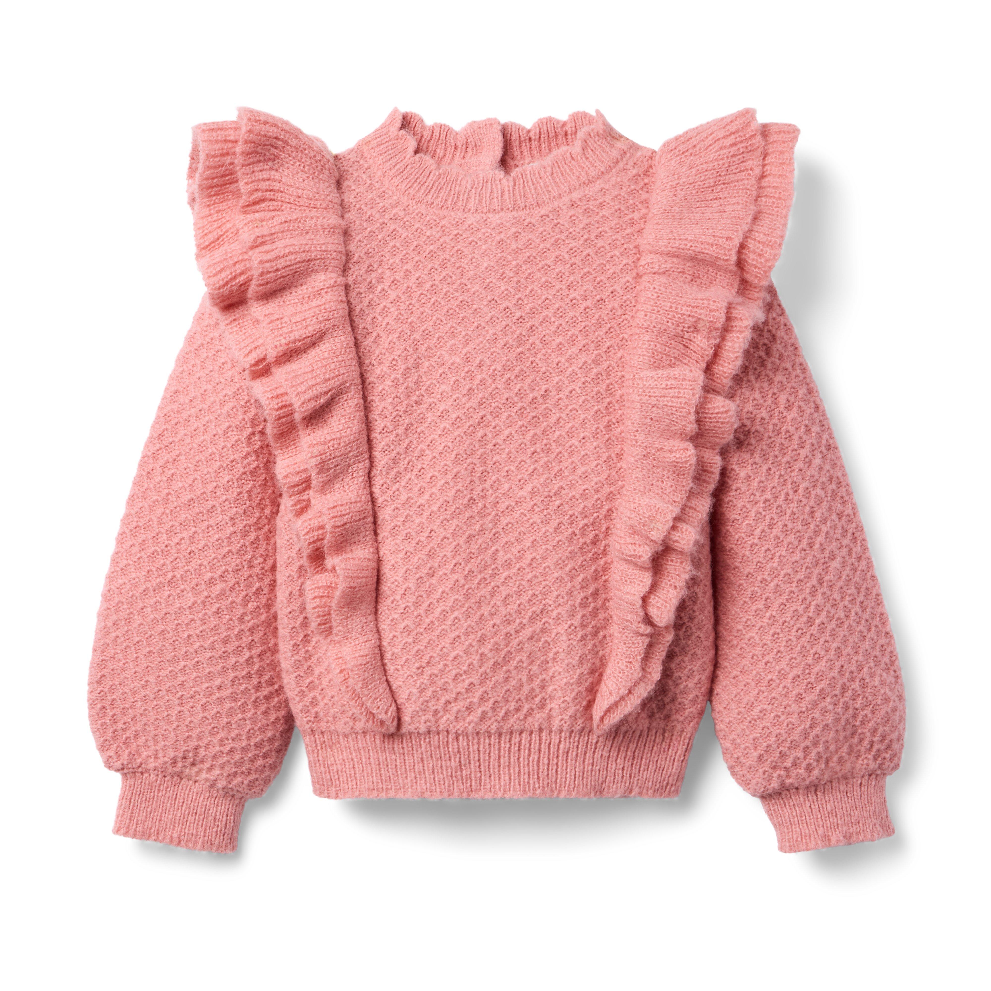 Textured Ruffle Sweater