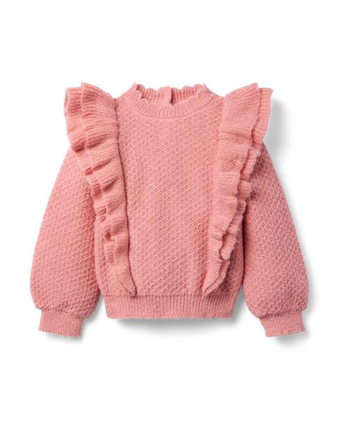 Textured Ruffle Sweater