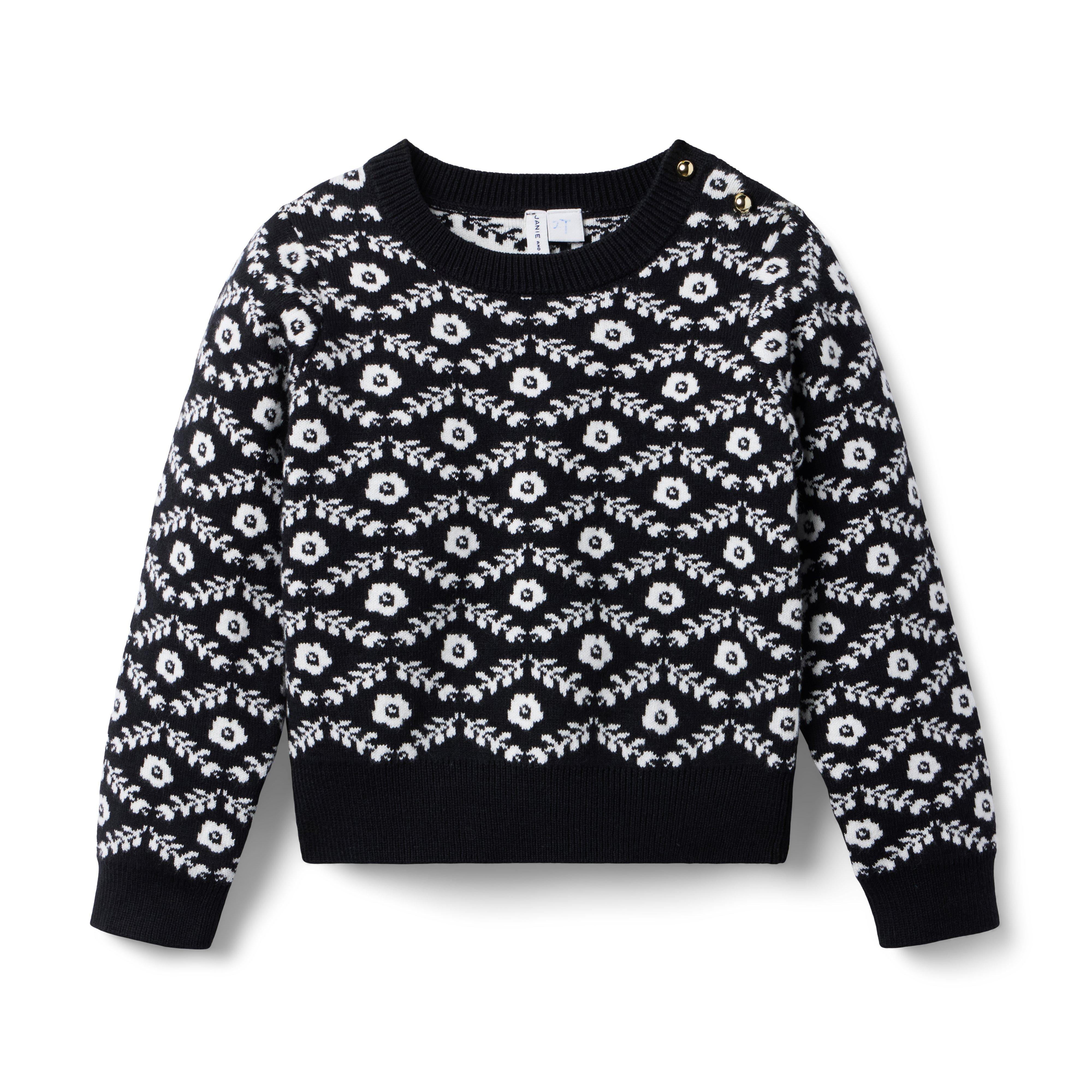 Floral Jacquard Sweater