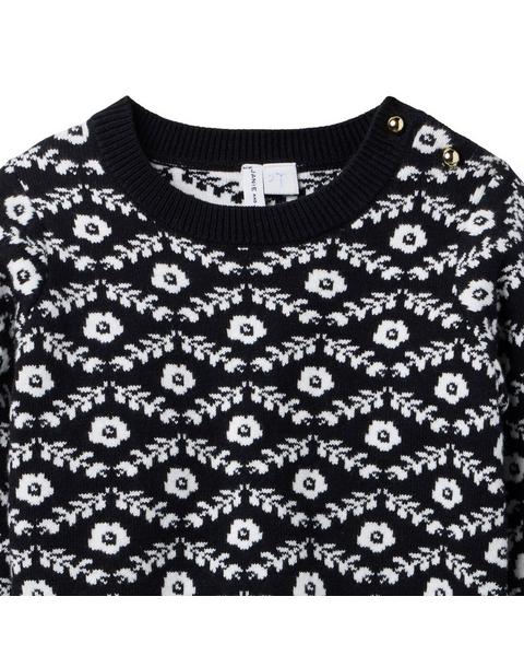 Floral Jacquard Sweater