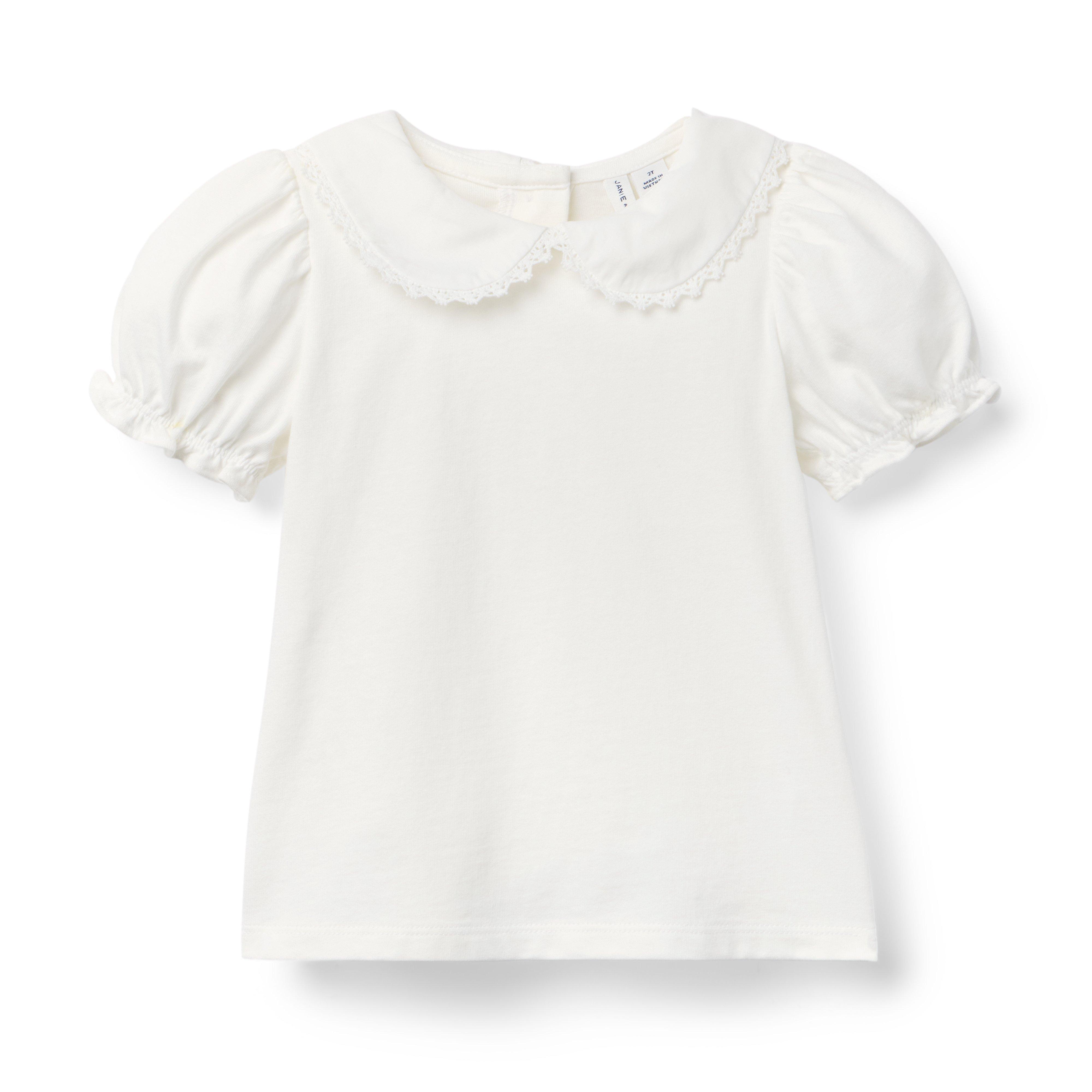 Collared Puff Sleeve Top