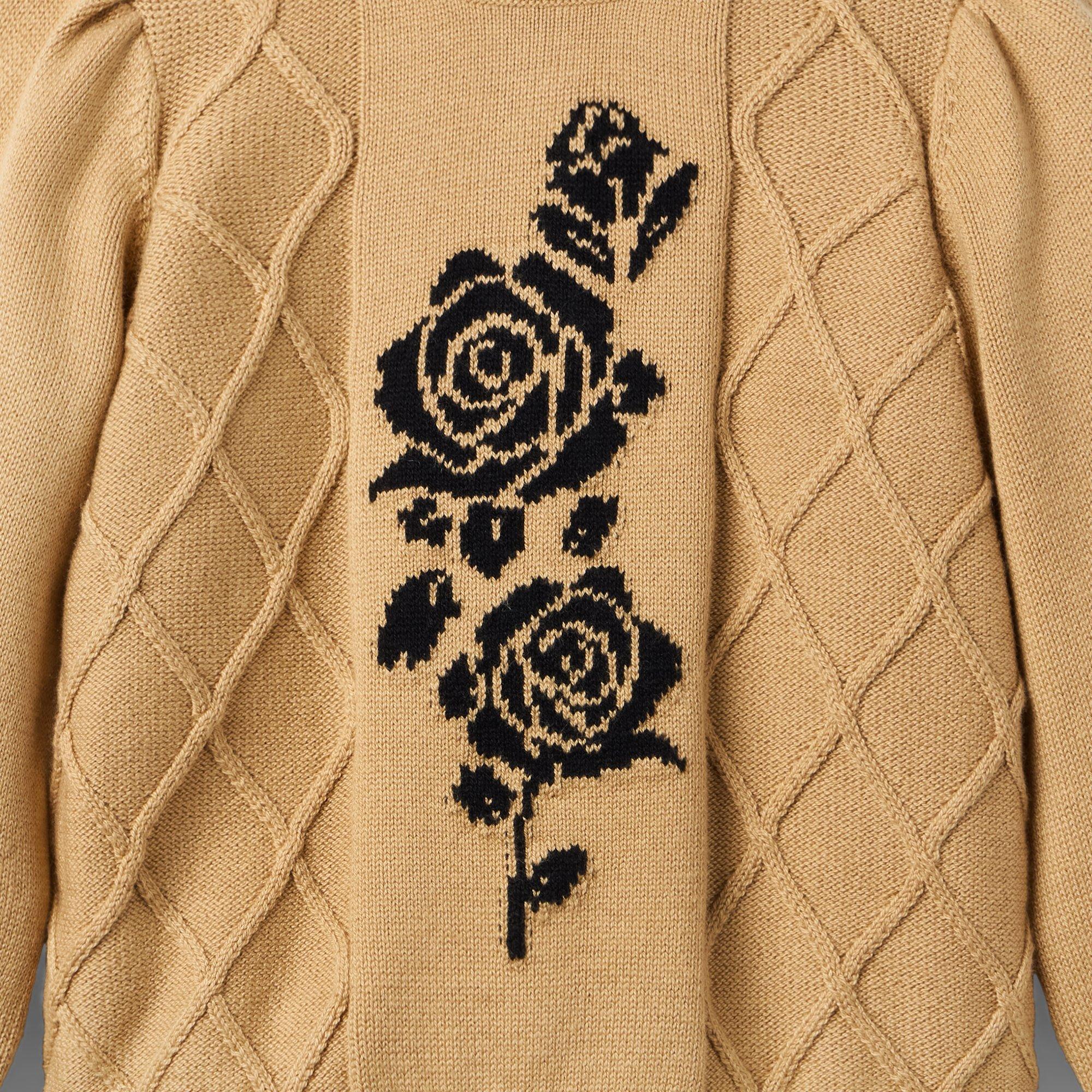Rose Cable Knit Sweater image number 1