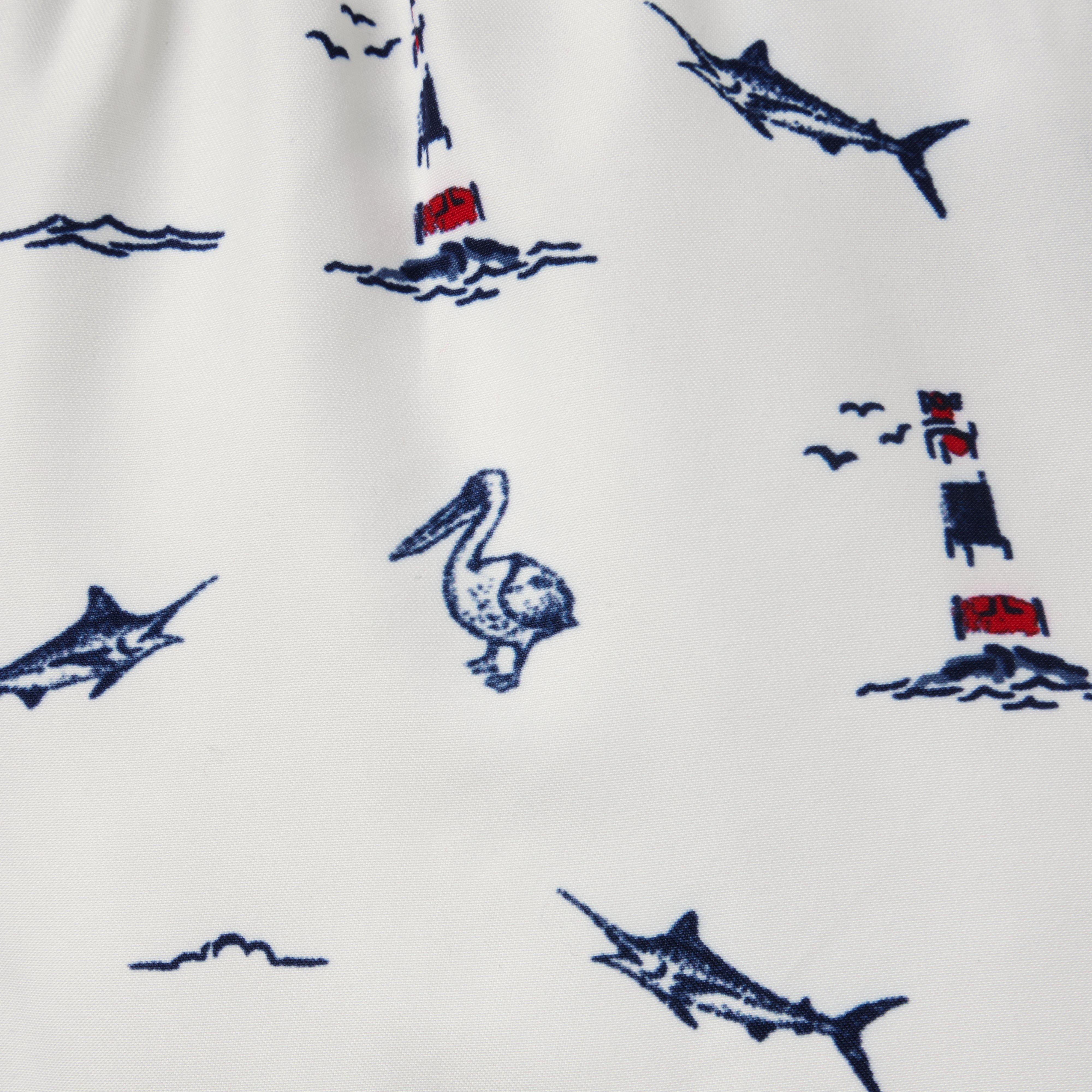 Recycled Nautical Icon Swim Trunk image number 1