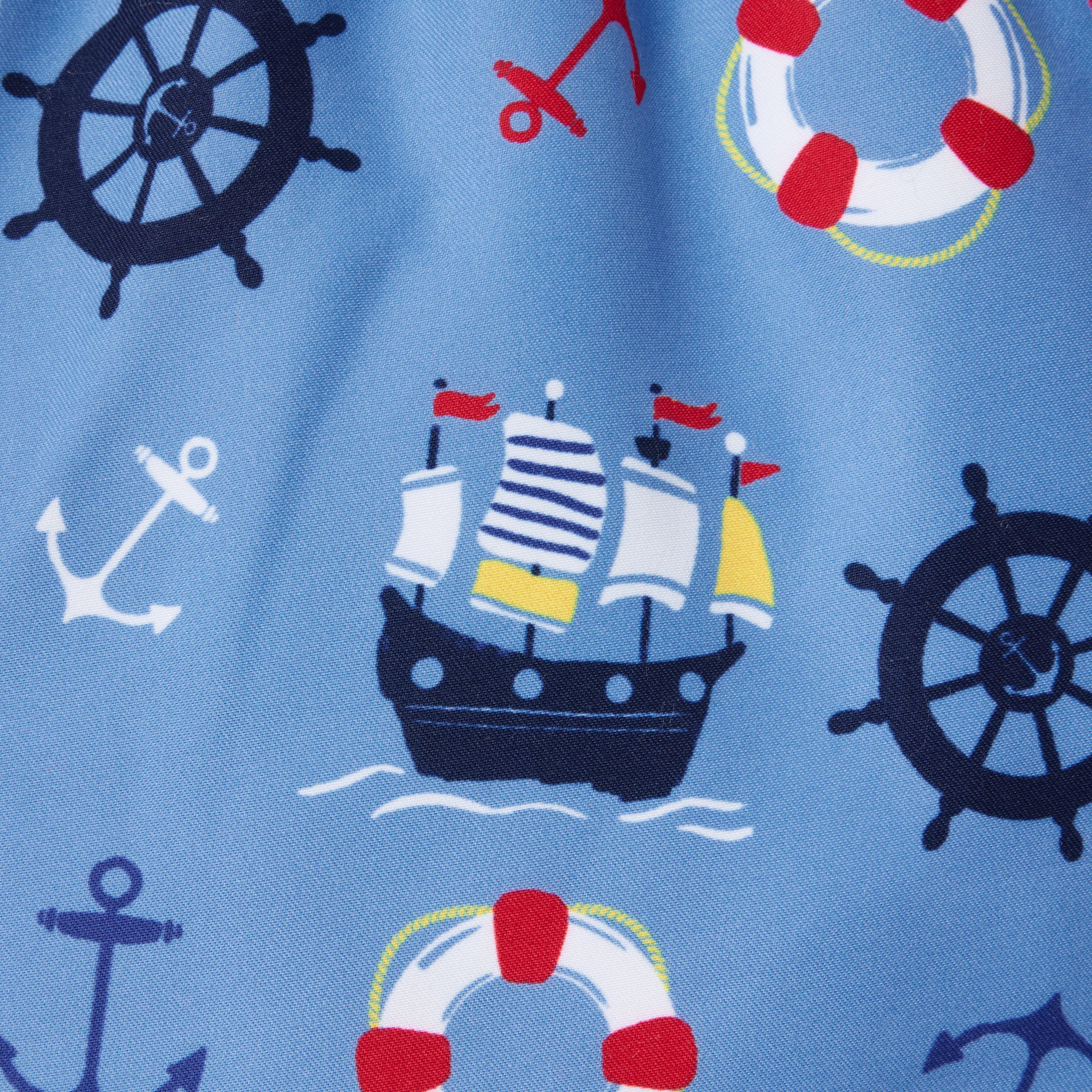 Recycled Pirate Ship Swim Trunk image number 1