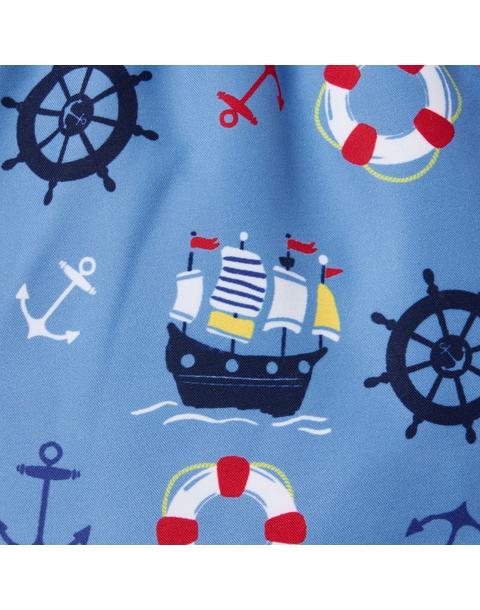 Recycled Pirate Ship Swim Trunk