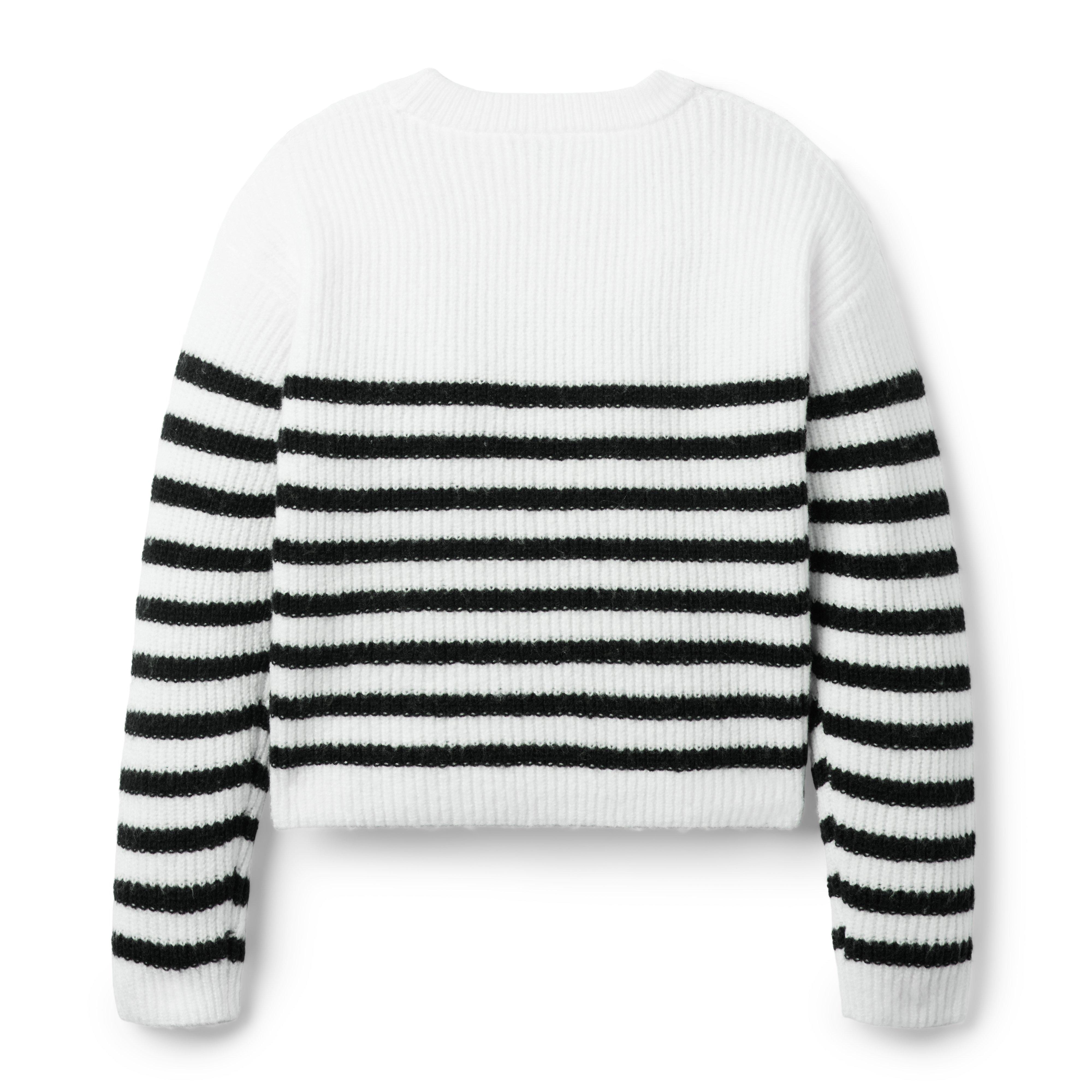 Sparkle Striped Bow Sweater image number 2