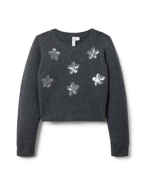 The Sequin Flower Sweater