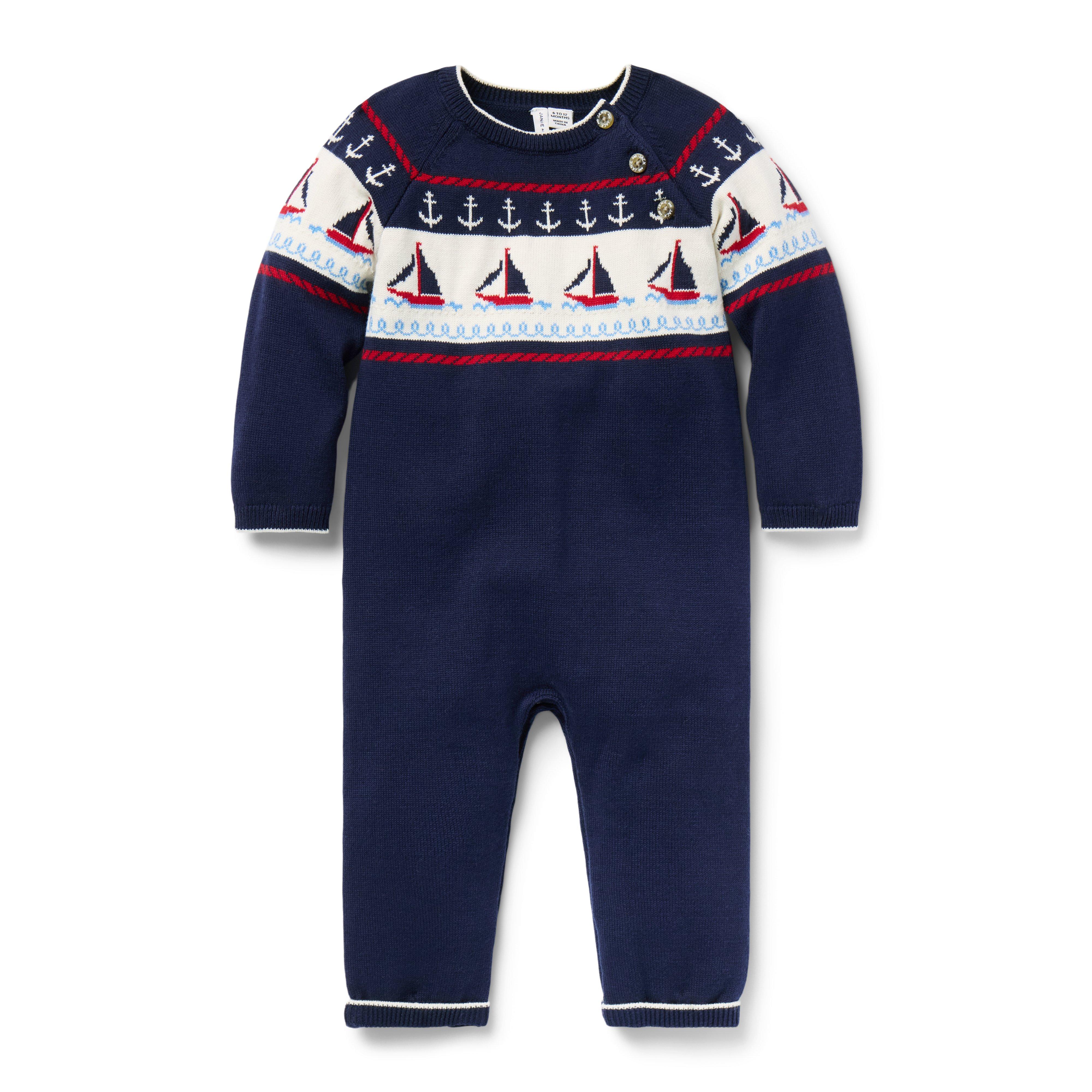 Baby Sailboat Sweater One-Piece