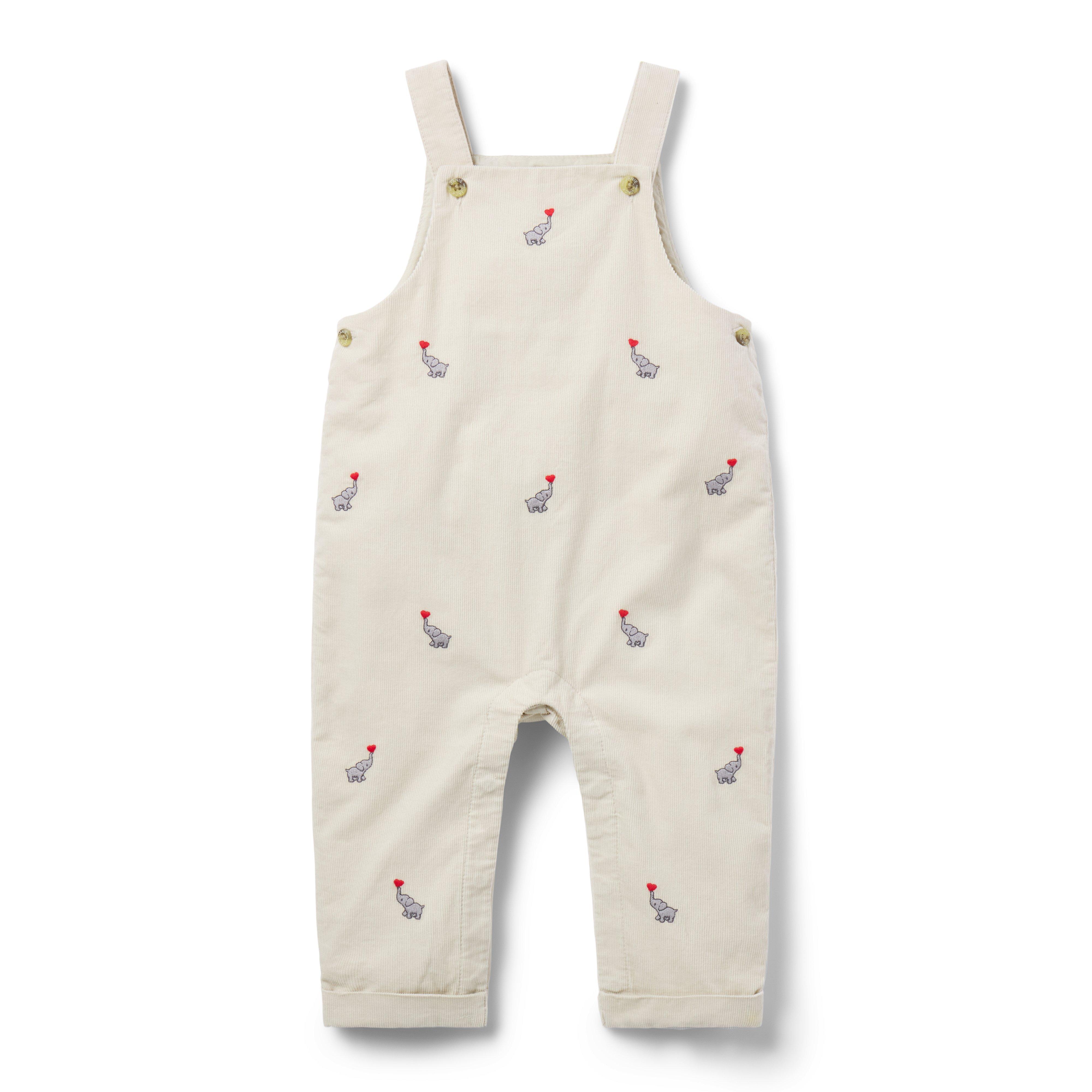 Baby Embroidered Elephant Overall