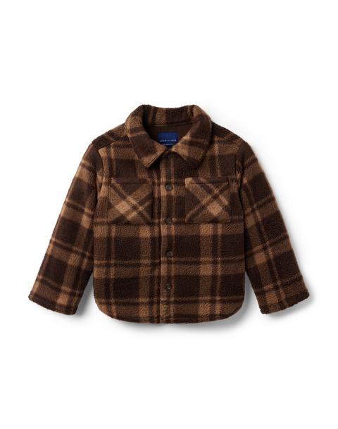 The Plaid Sherpa Shirt Jacket