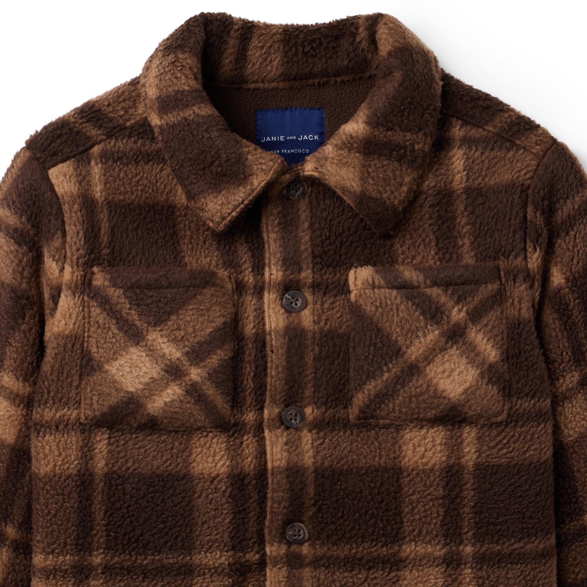 The Plaid Sherpa Shirt Jacket  image number 1