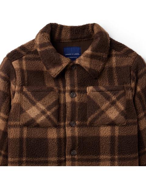 The Plaid Sherpa Shirt Jacket