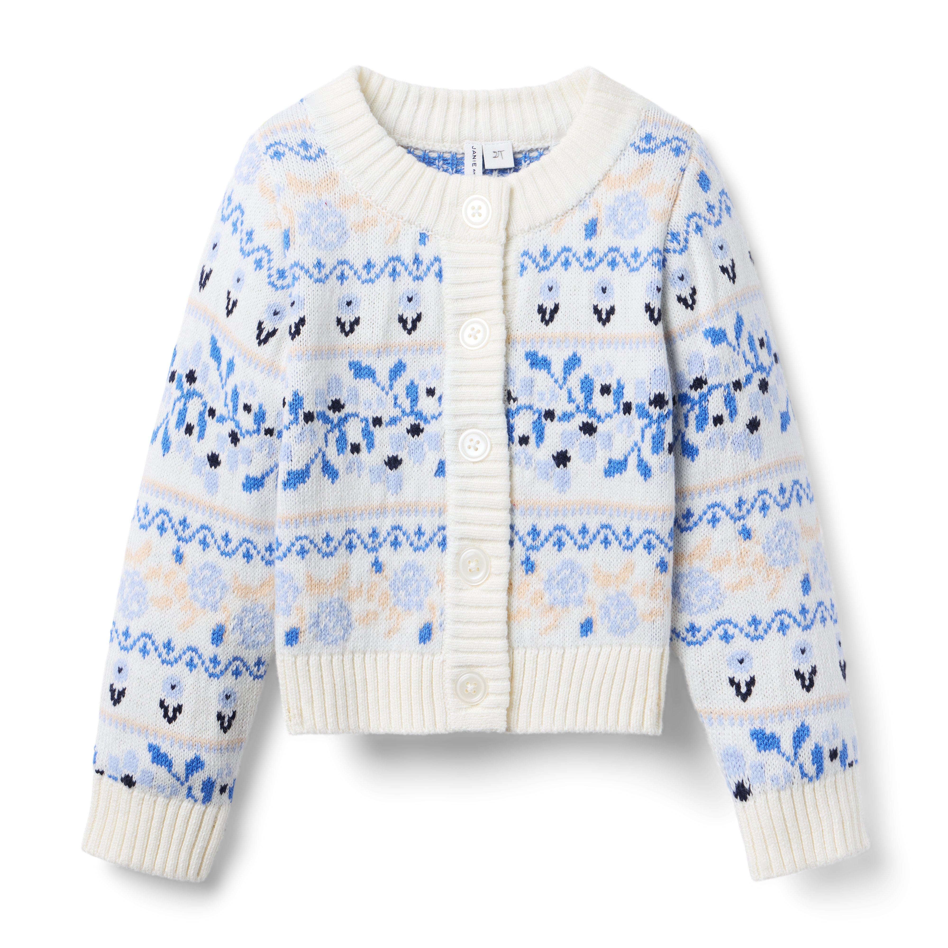 Floral Fair Isle Cardigan 